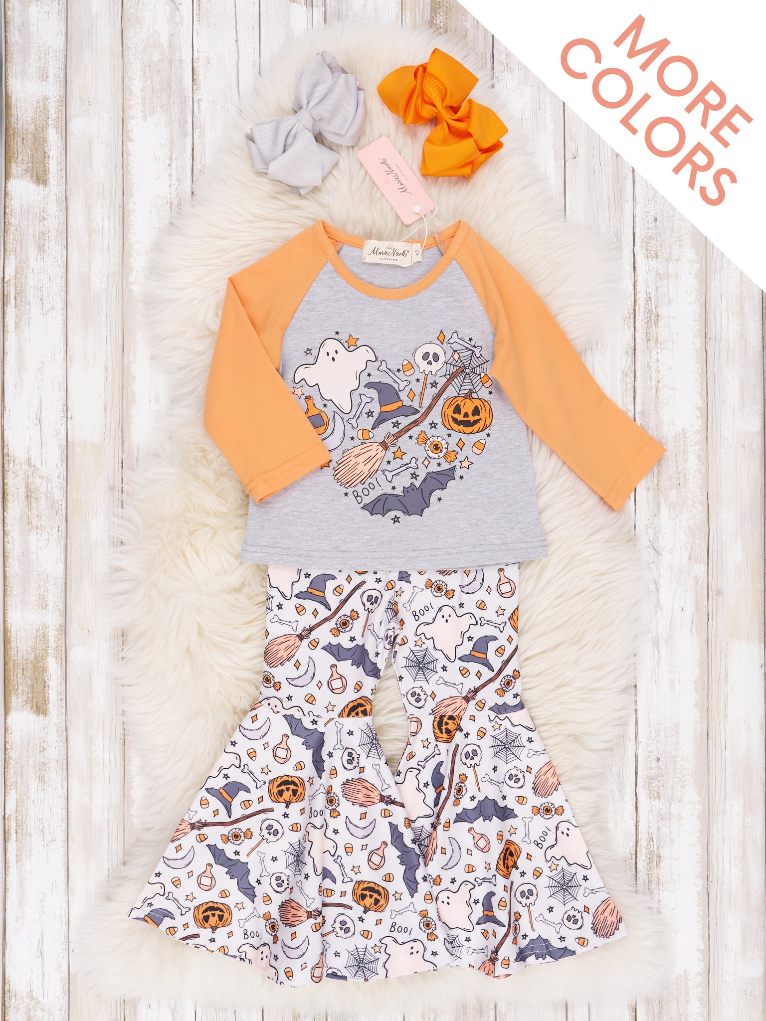 October Dreams Raglan Autumn Bell Bottom Outfit - Marie Nicole Clothing