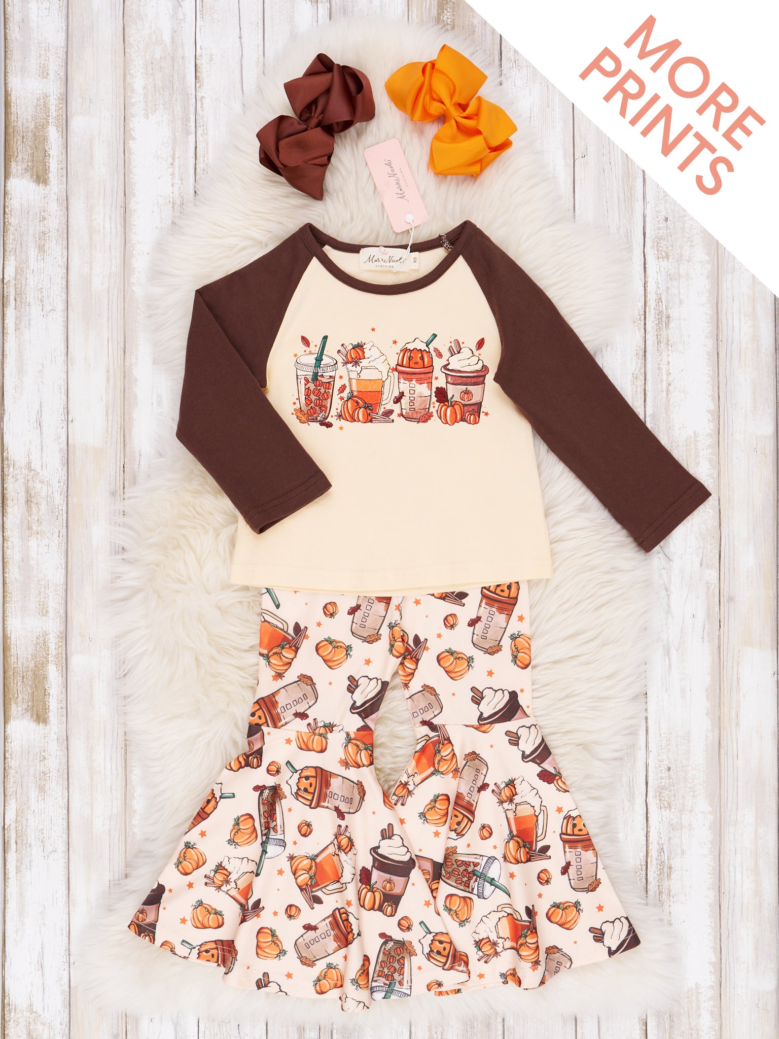 October Dreams Raglan Autumn Bell Bottom Outfit - Marie Nicole Clothing