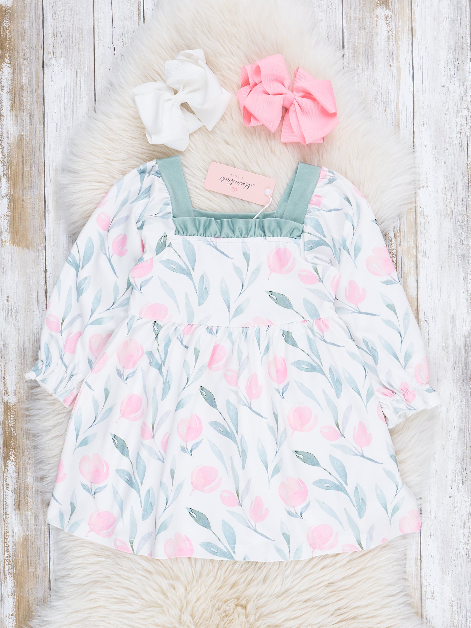 Sweet Tulip Garden Ruffle Dress - Marie Nicole Clothing