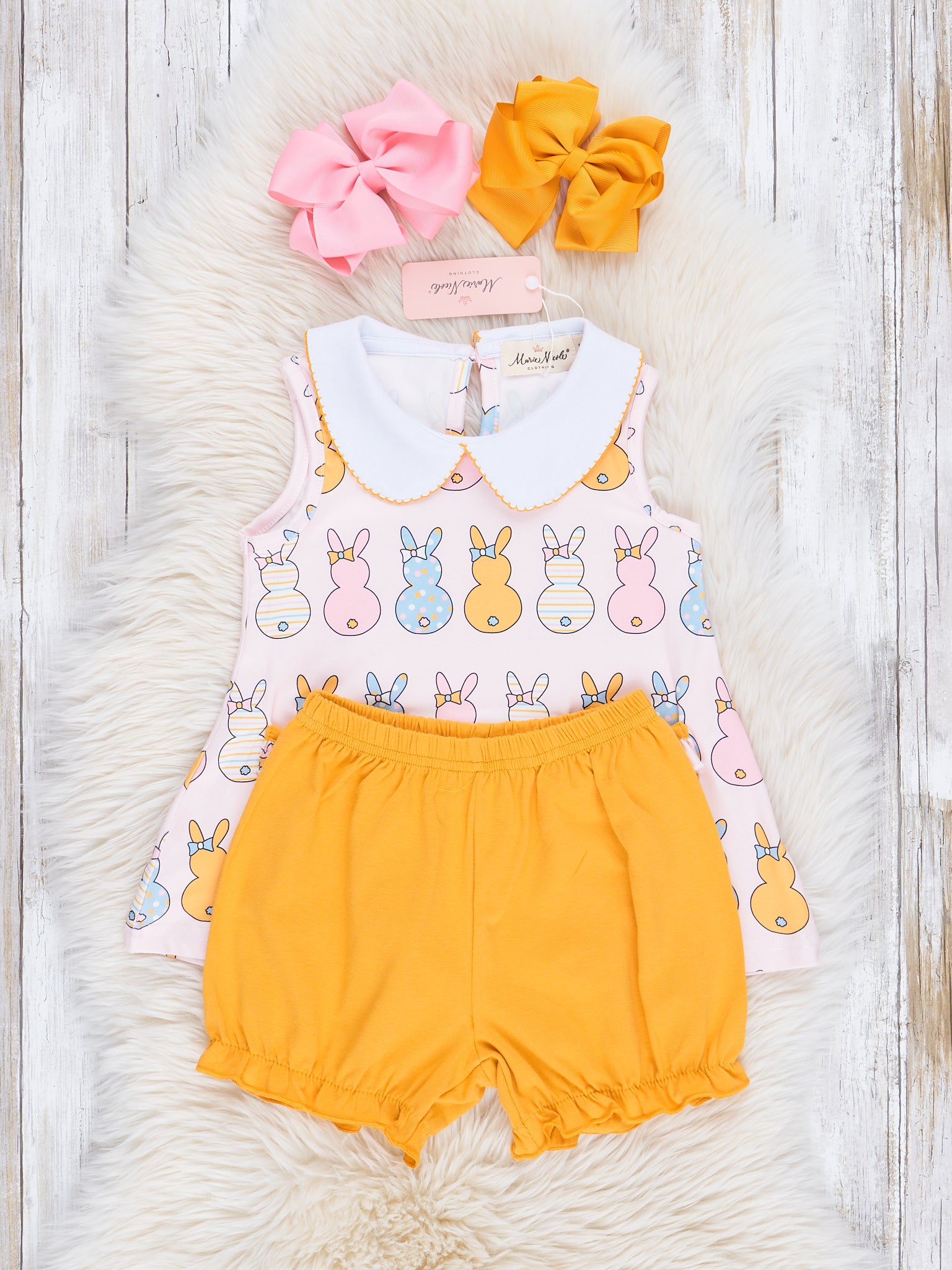 Pink Golden Bunny Surprise Outfit - Marie Nicole Clothing