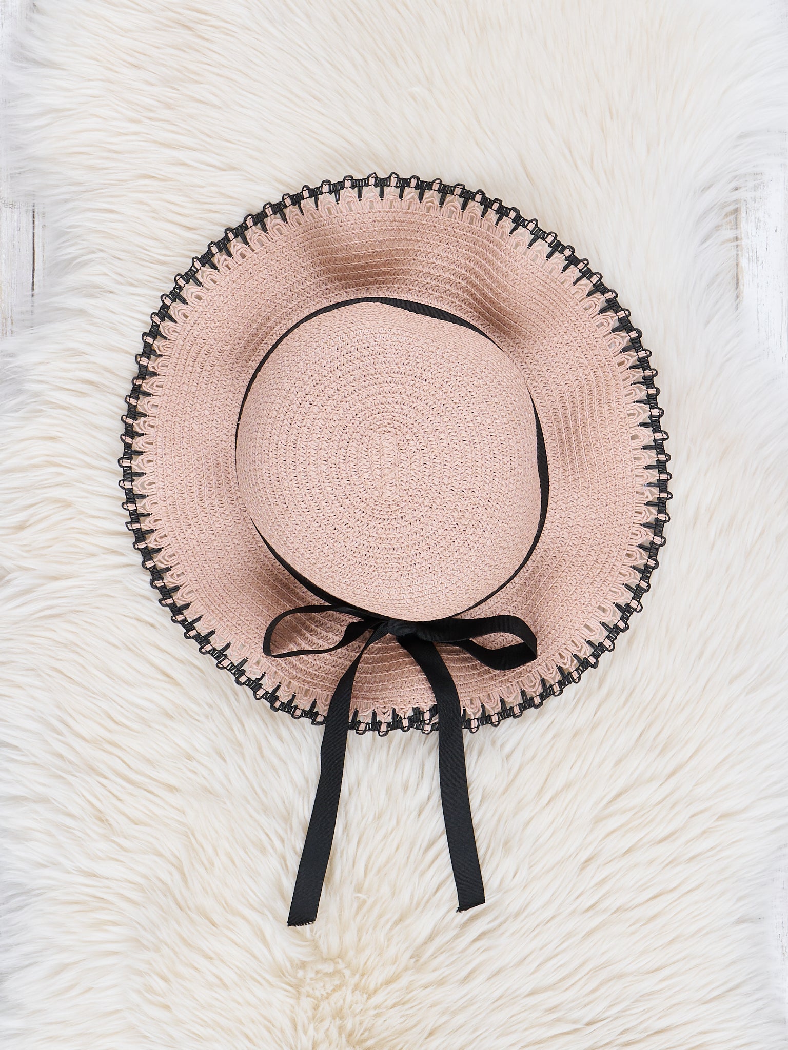 Pink Ruffle Sun Hat - Marie Nicole Clothing