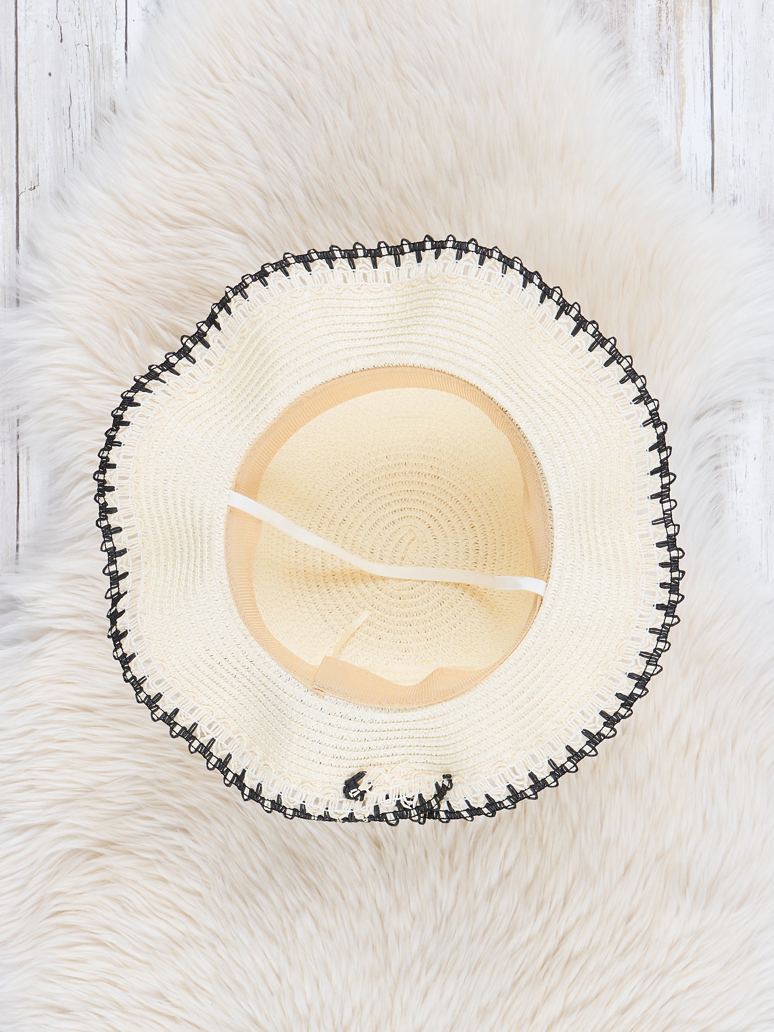 White Ruffle Sun Hat - Marie Nicole Clothing