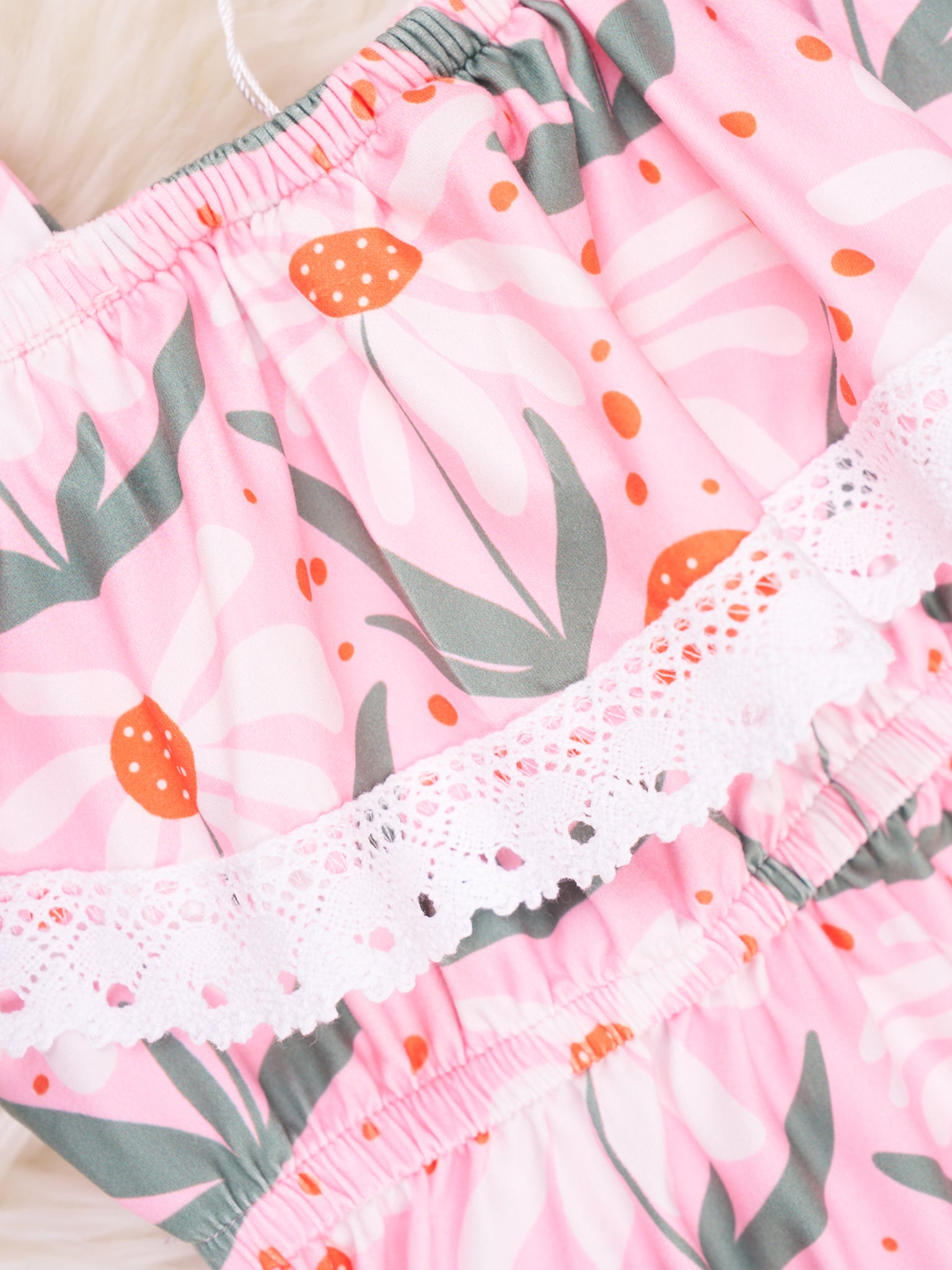 Pink Summer Daisy Ruffle Jumpsuit - Marie Nicole Clothing