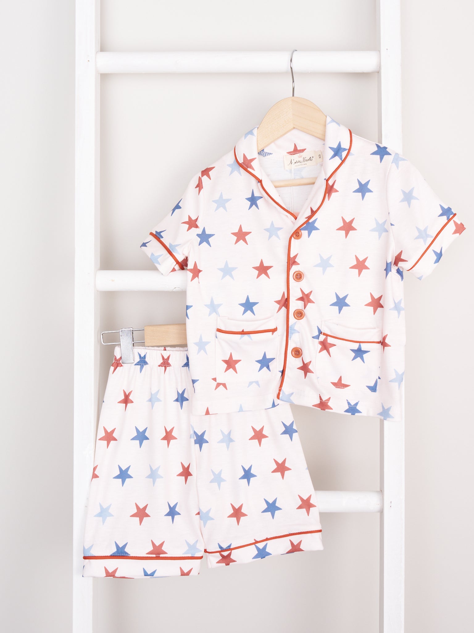 Patriotic Star Pajamas - Boys & Girls - Marie Nicole Clothing