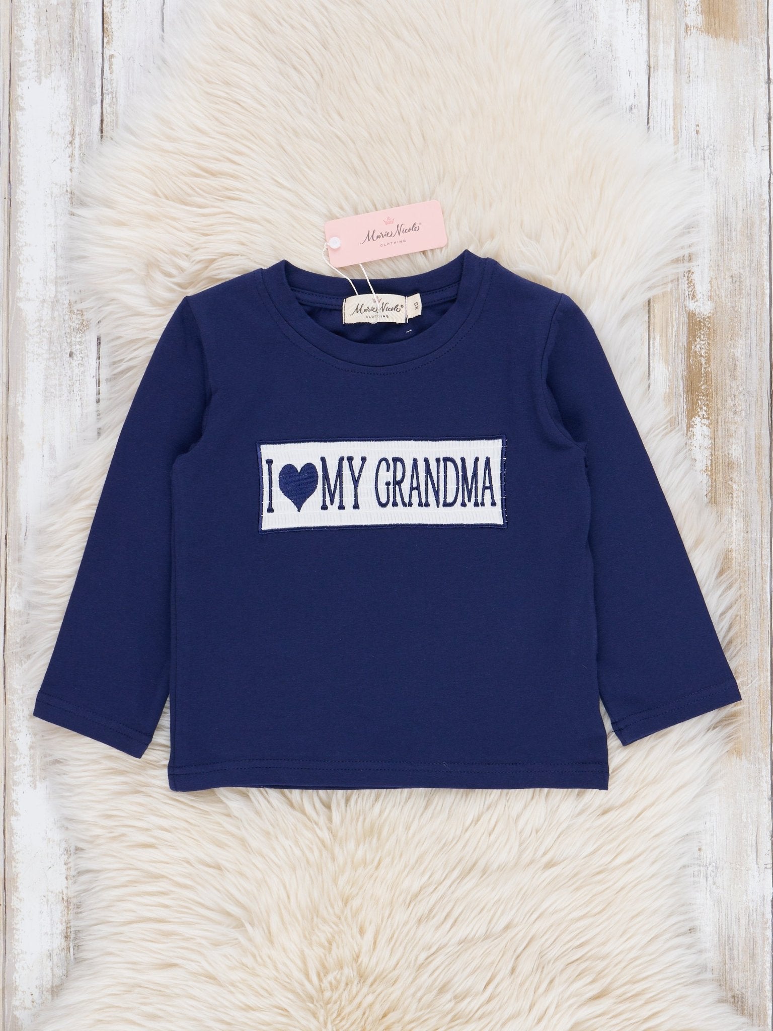 Navy Blue Family Love Shirt - Marie Nicole Clothing
