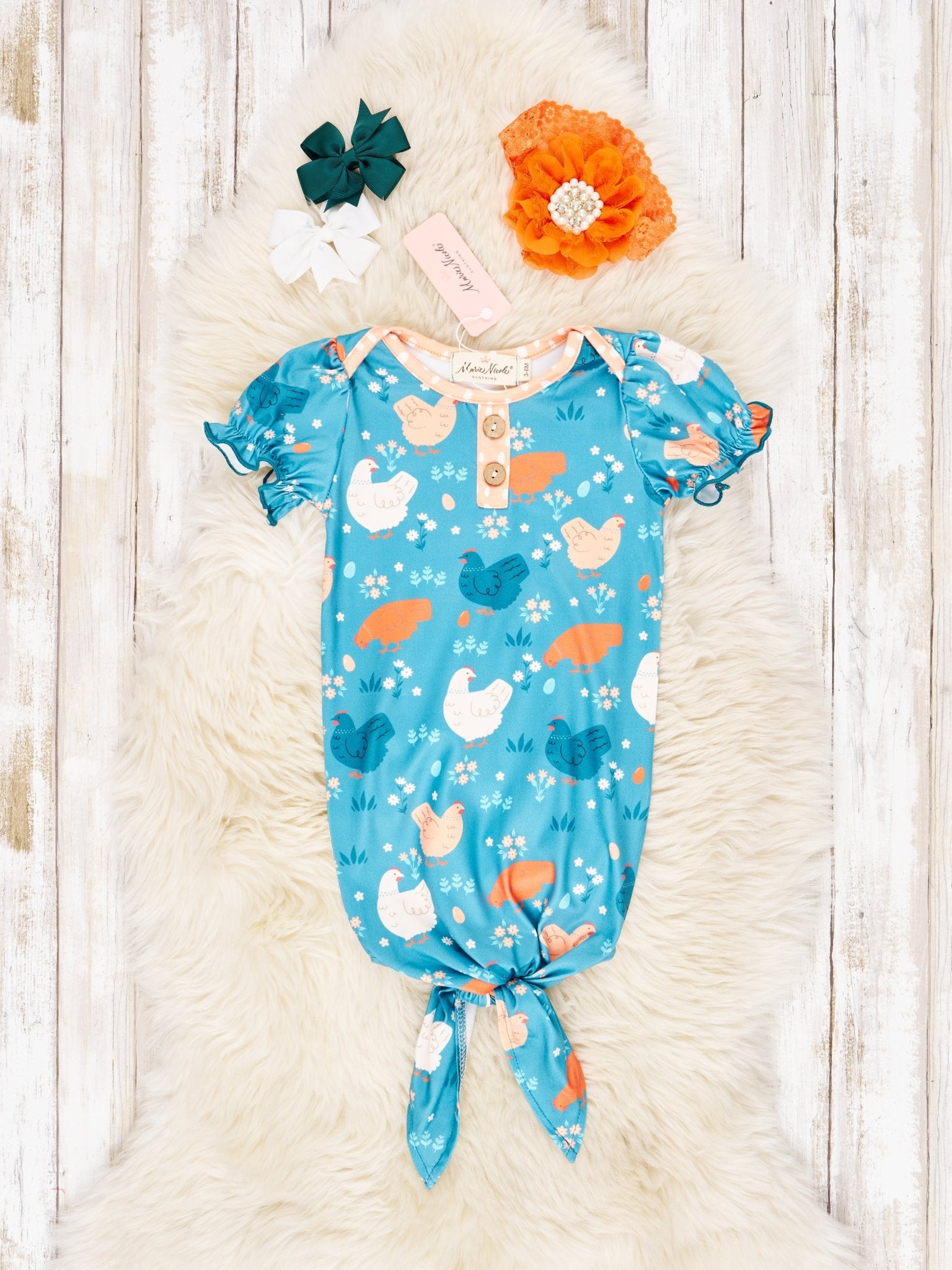Summer Chicken Knot Gown - Marie Nicole Clothing