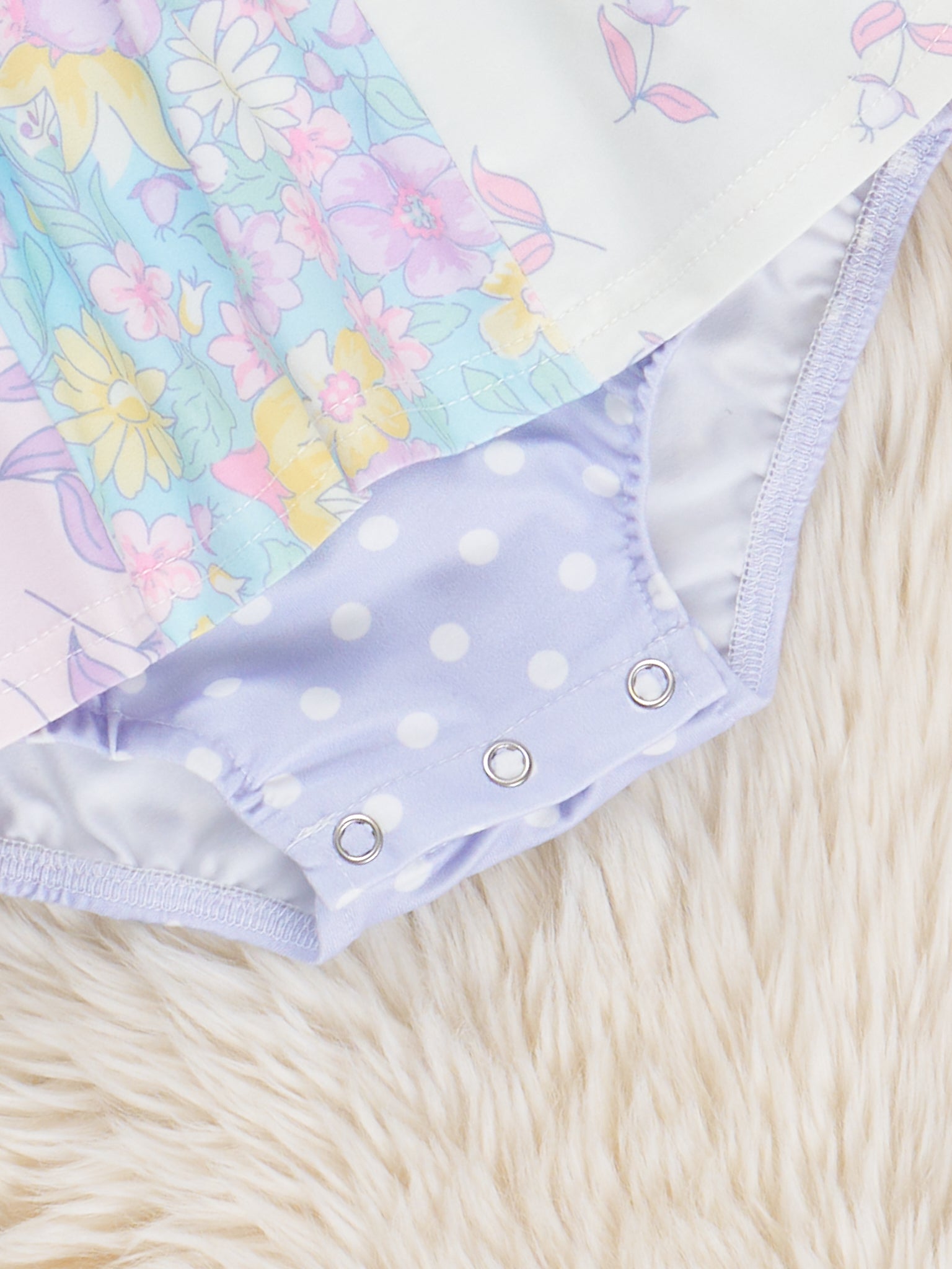 Pastel Buds & Blooms Ruffle Bubble Romper - Marie Nicole Clothing
