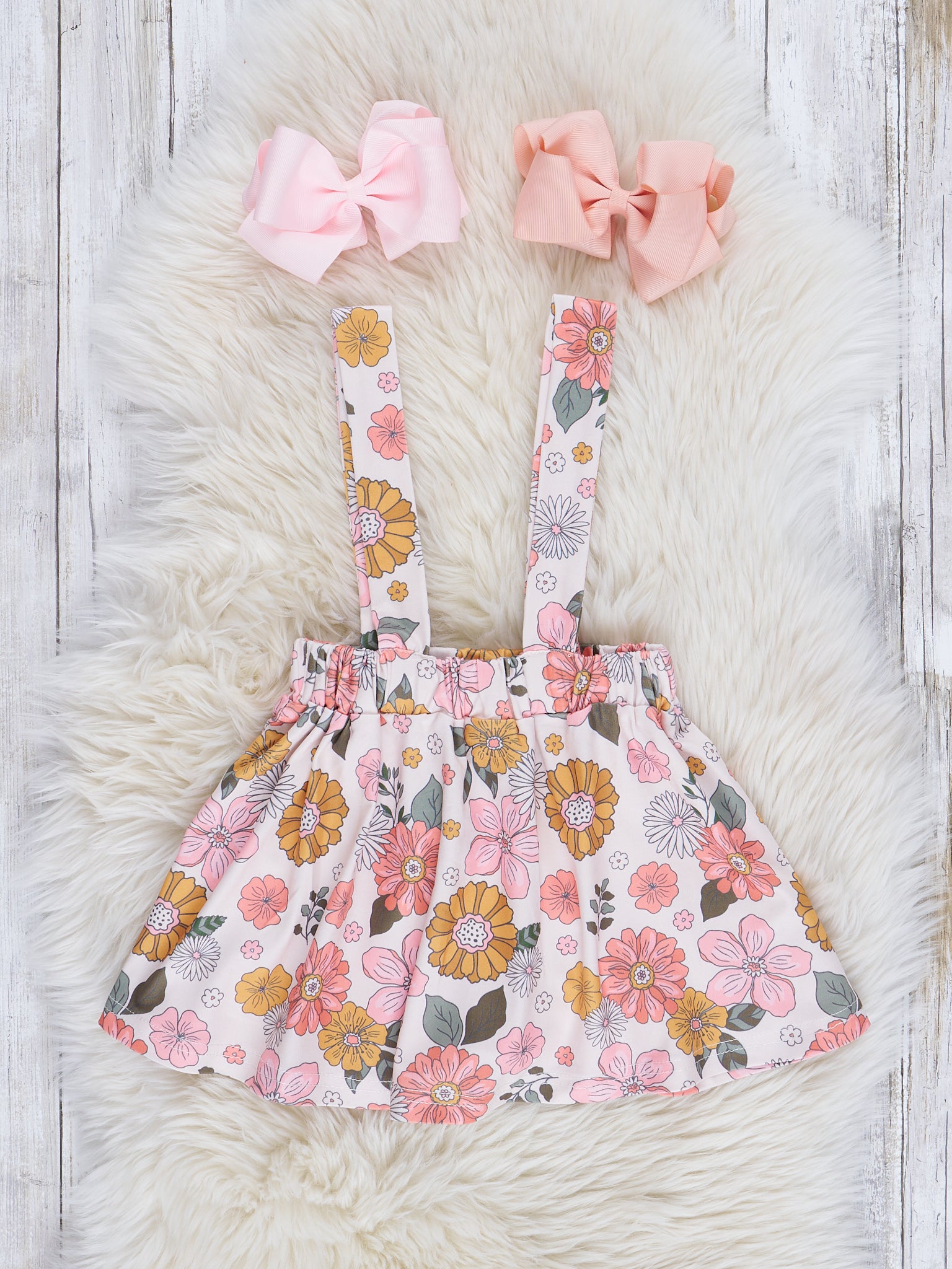 Pink Marigold Dreams Overalls Set - Marie Nicole Clothing