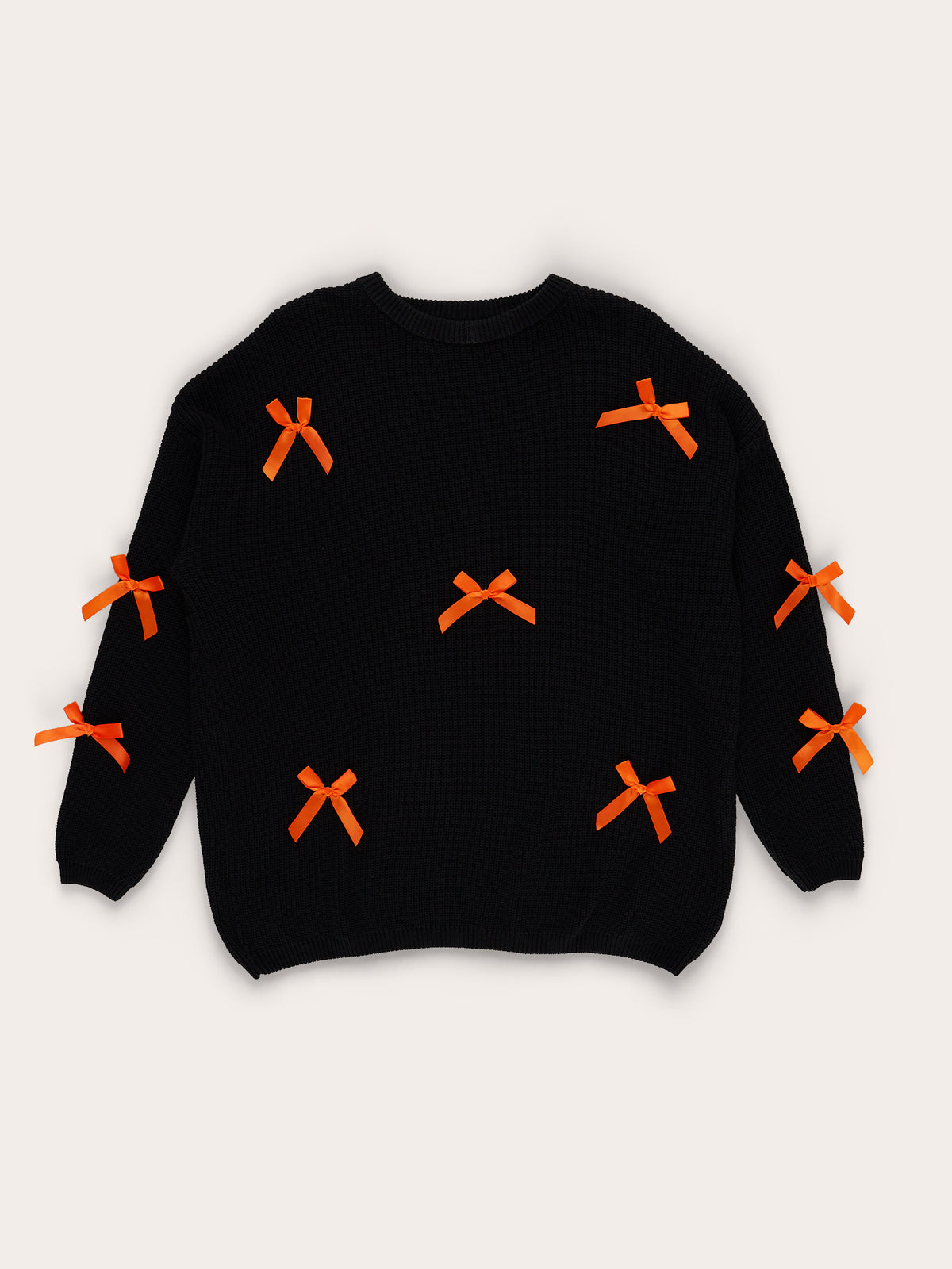 Mom & Me Bow-tiful Halloween Night Oversized Tunic Sweater - Marie Nicole Clothing