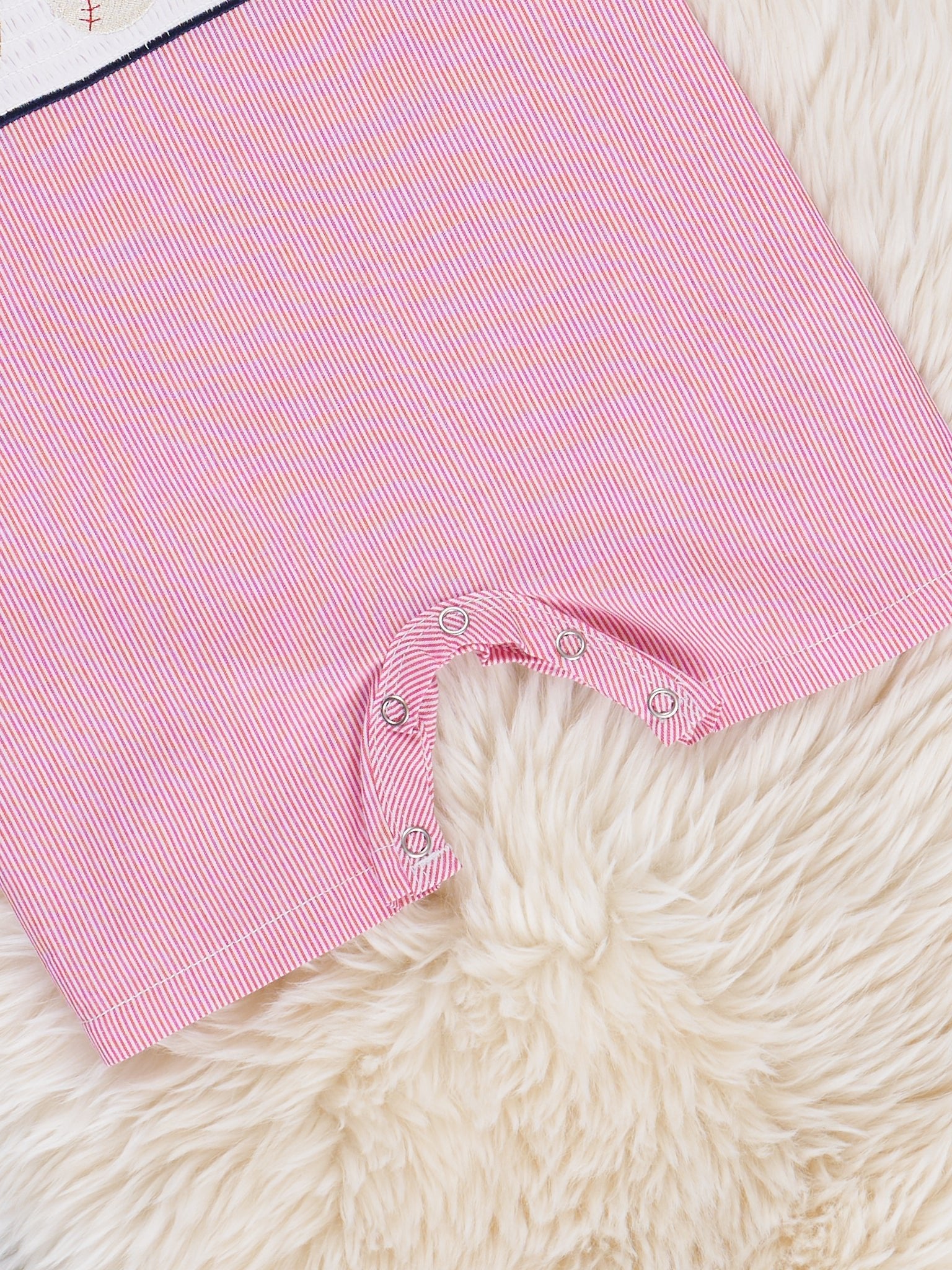 Baseball Smocked Cotton Johnny - Marie Nicole Clothing
