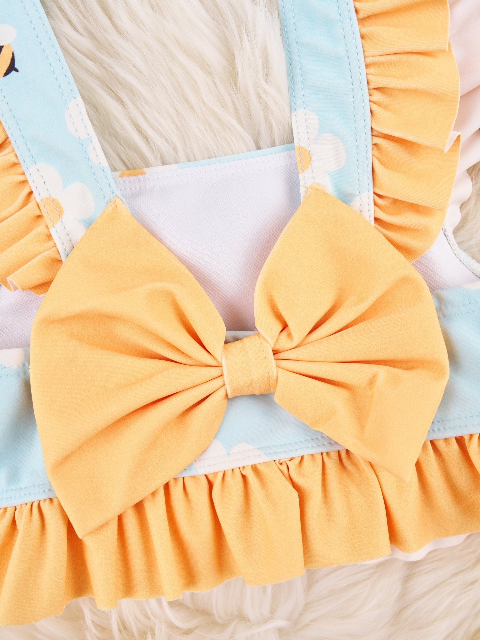Beautiful Bees Ruffle Swimsuit - Marie Nicole Clothing
