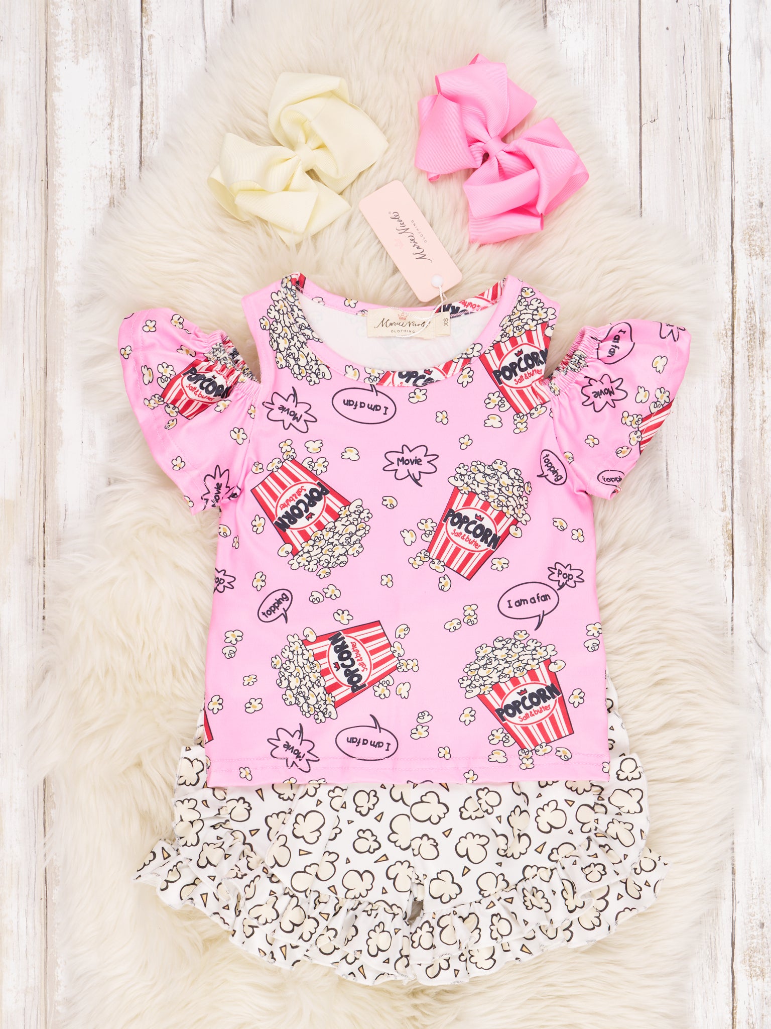 Popcorn Bucket Ruffle Outfit - Marie Nicole Clothing