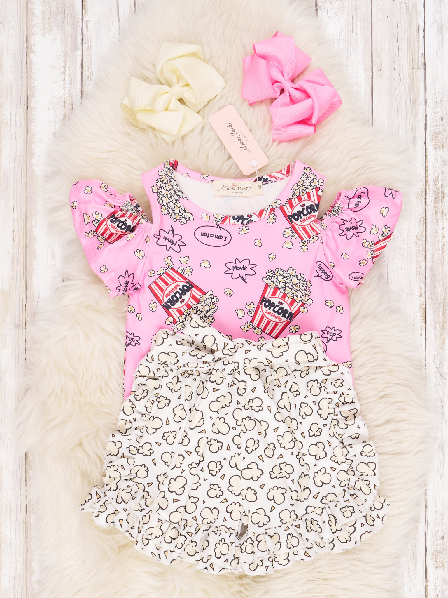 Popcorn Bucket Ruffle Outfit - Marie Nicole Clothing
