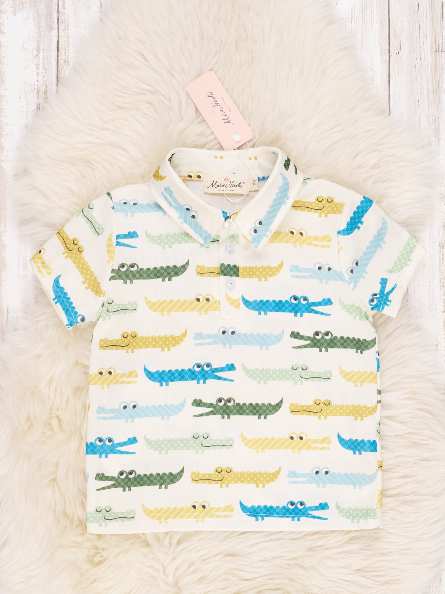 Crocodile Polo - Marie Nicole Clothing
