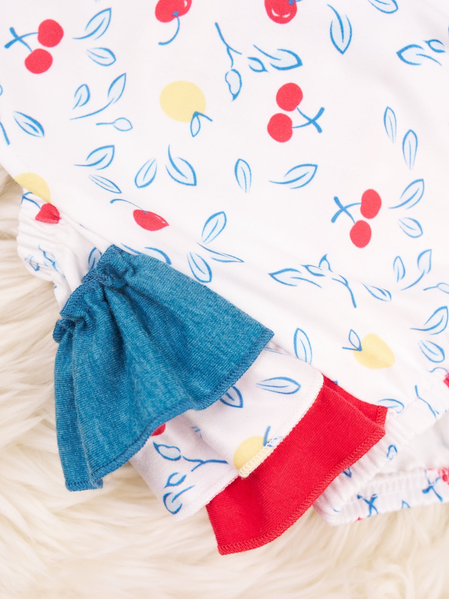Lemons & Cherries Ruffle Romper - Marie Nicole Clothing