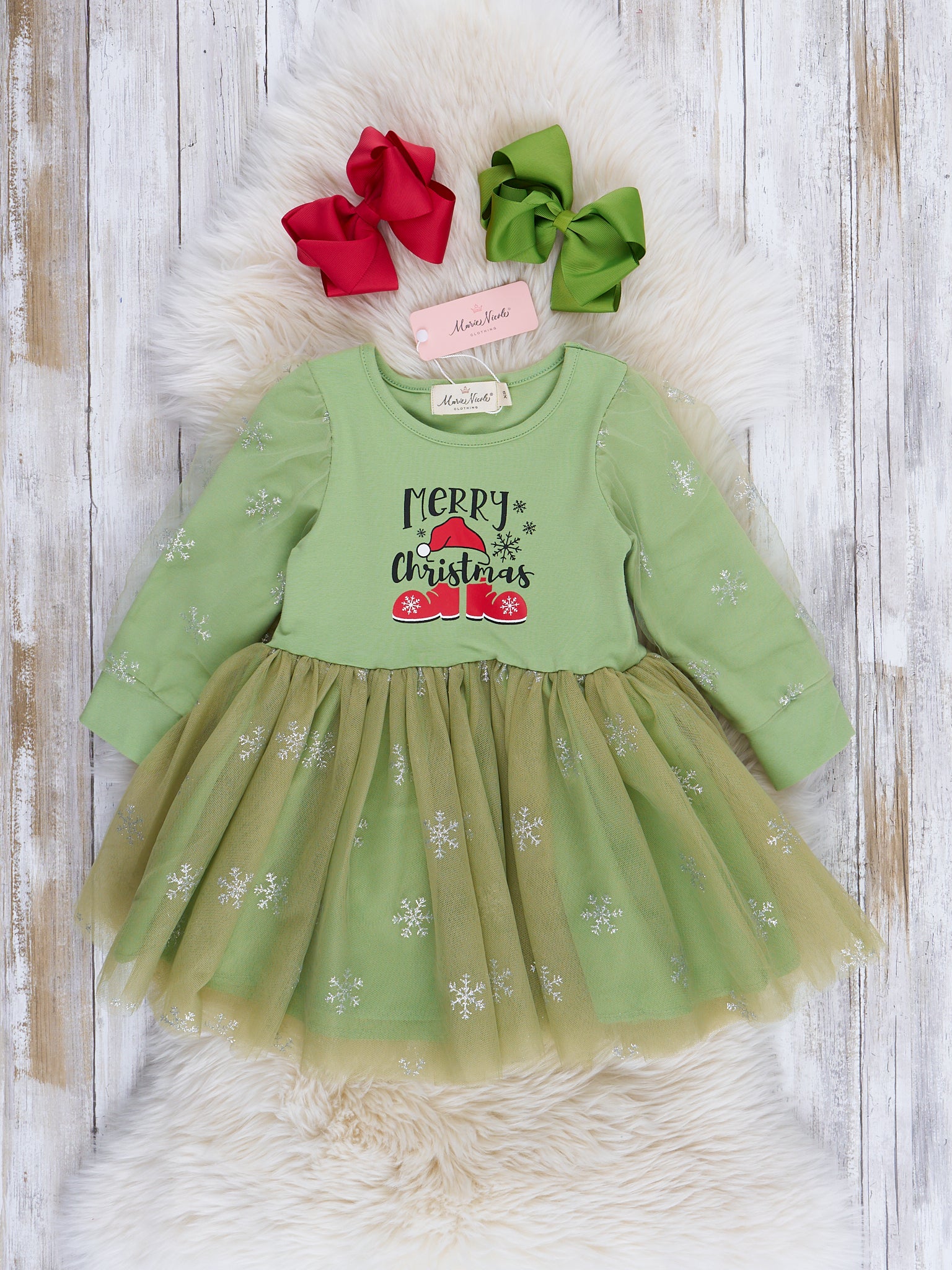 Magical Snowflakes Tulle Dress - Marie Nicole Clothing