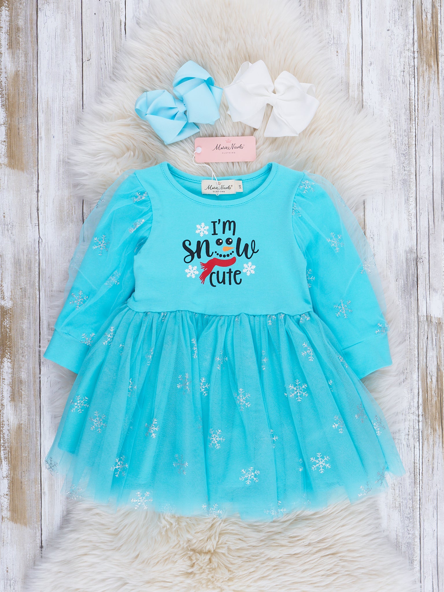 Magical Snowflakes Tulle Dress - Marie Nicole Clothing