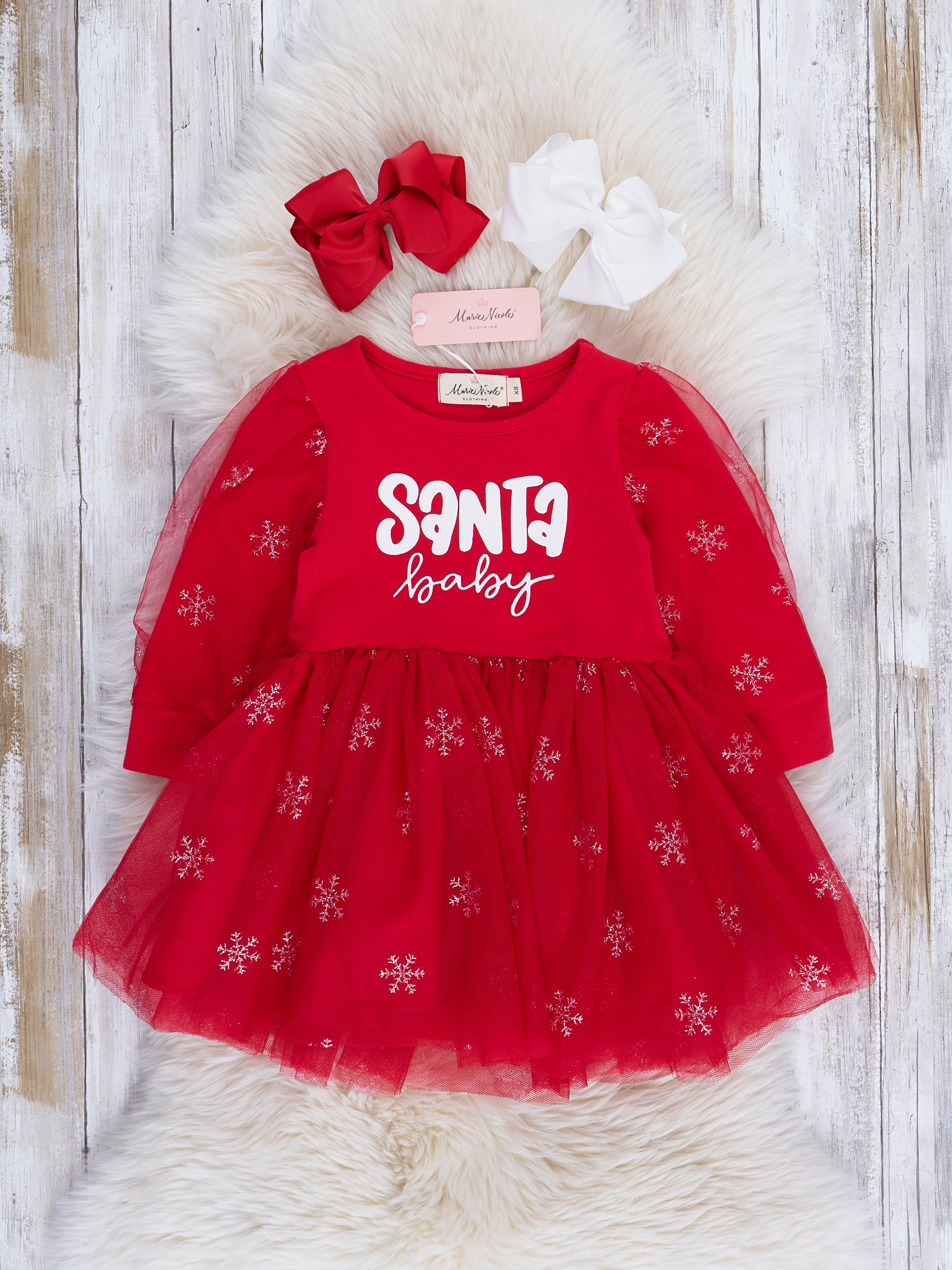Magical Snowflakes Tulle Dress - Marie Nicole Clothing
