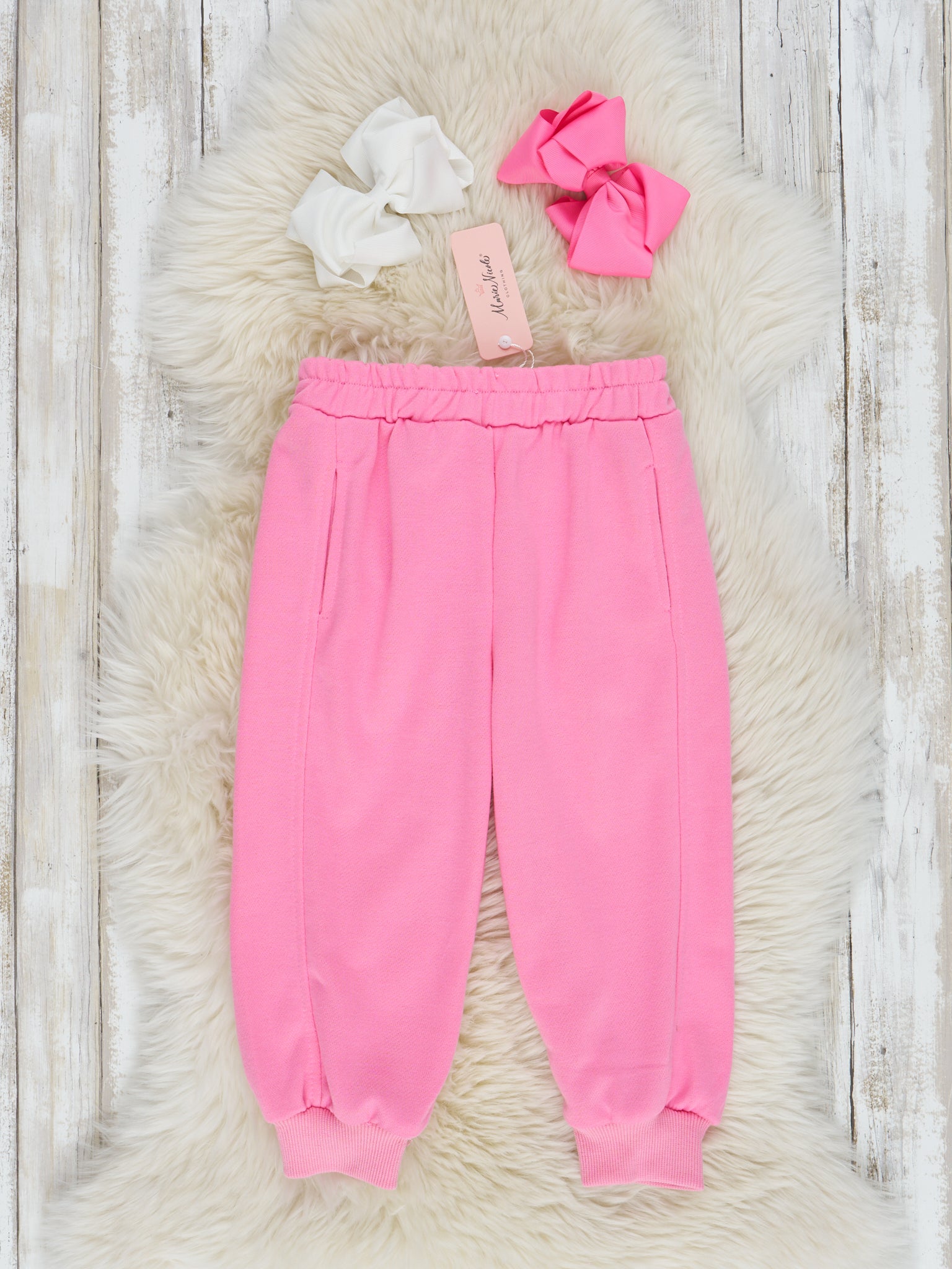 Soft Cotton Basic Joggers - Marie Nicole Clothing