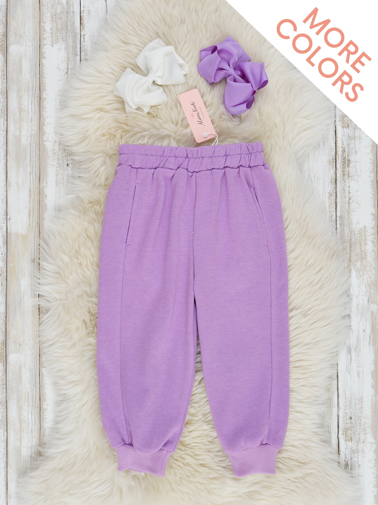 Soft Cotton Basic Joggers - Marie Nicole Clothing