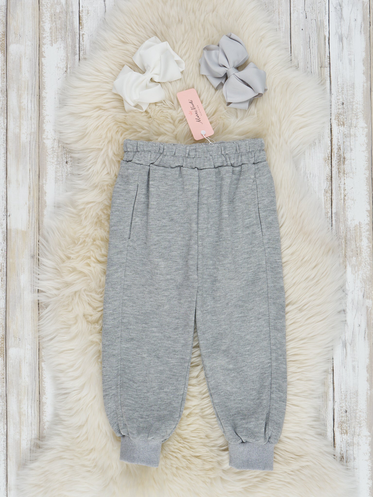 Soft Cotton Basic Joggers - Marie Nicole Clothing