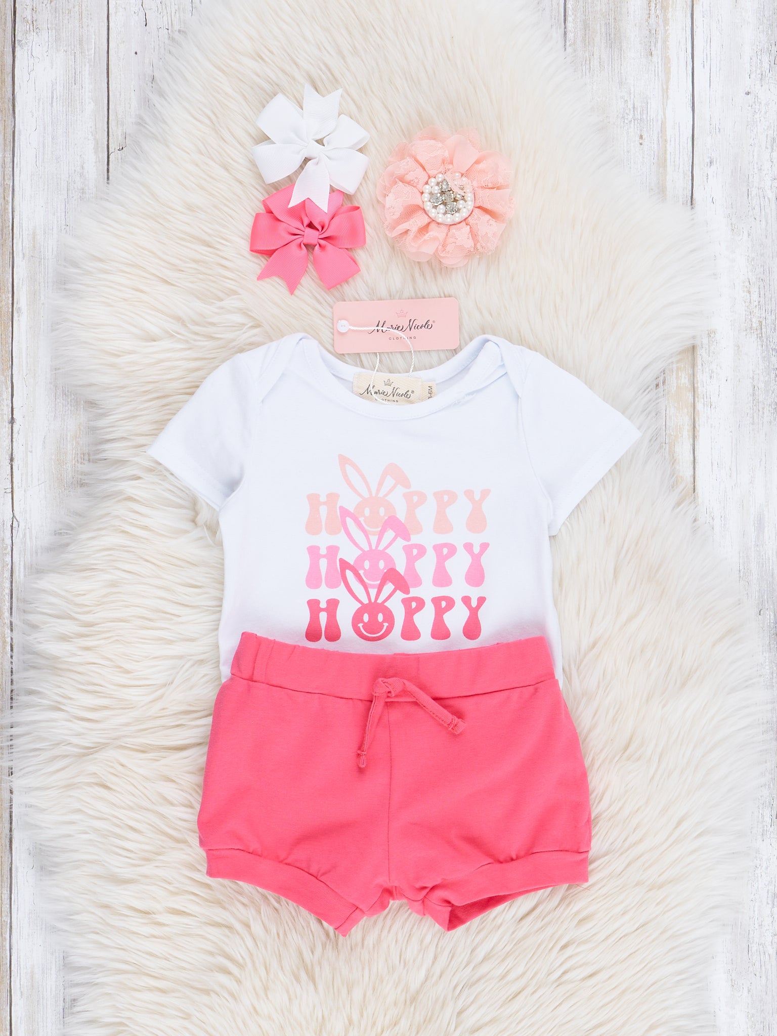 Bright Pink "Hoppy" Outfit - Marie Nicole Clothing