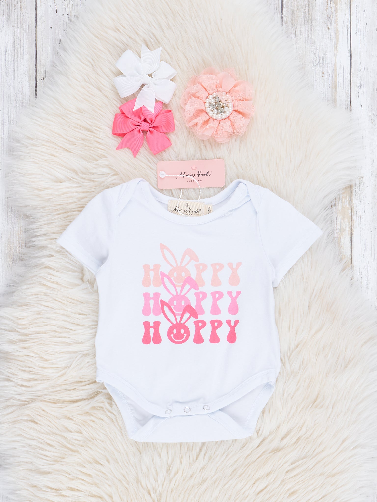 Bright Pink "Hoppy" Outfit - Marie Nicole Clothing