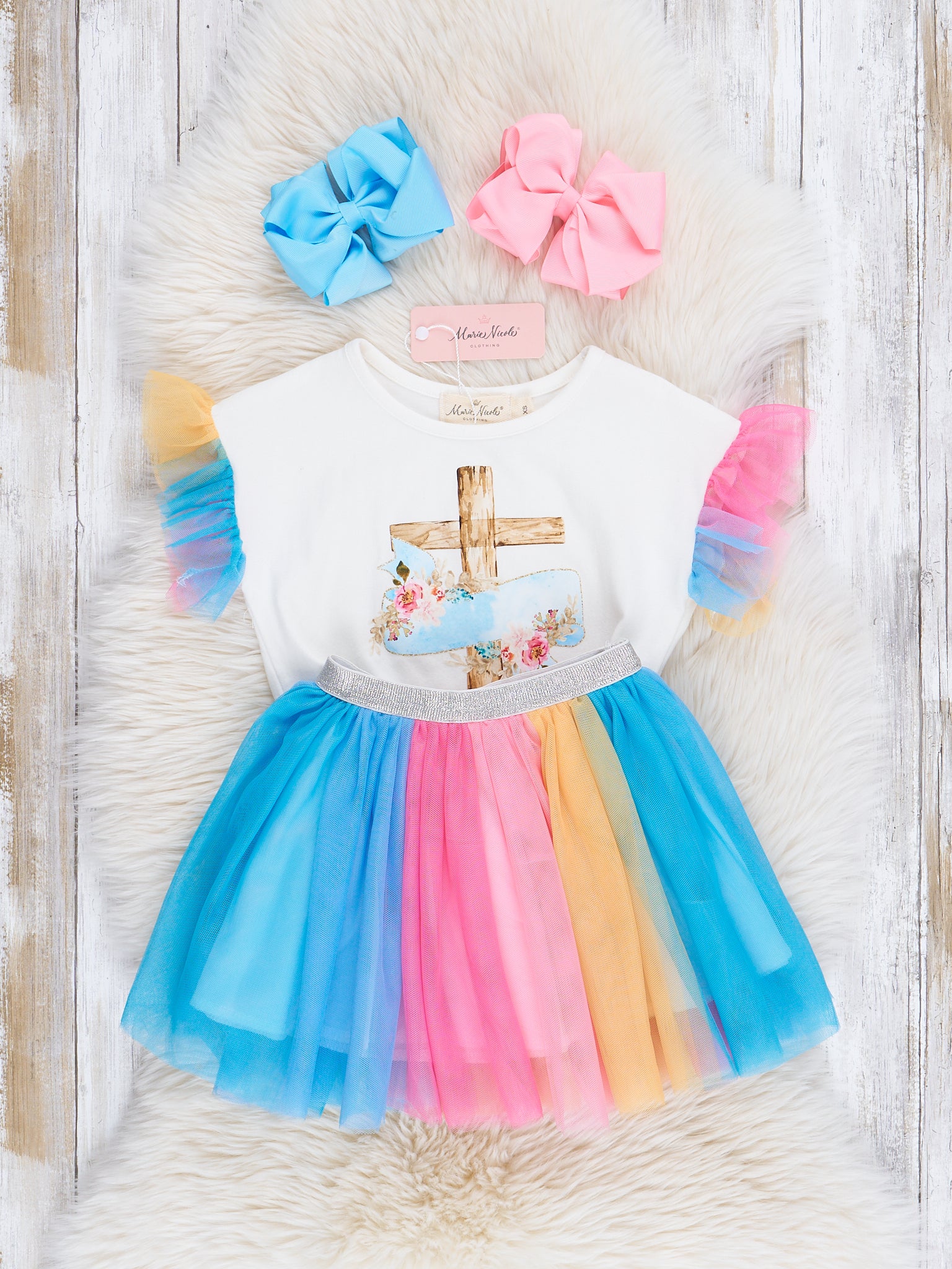 Cross Tie Tank & Tulle Skirt Outfit - Marie Nicole Clothing