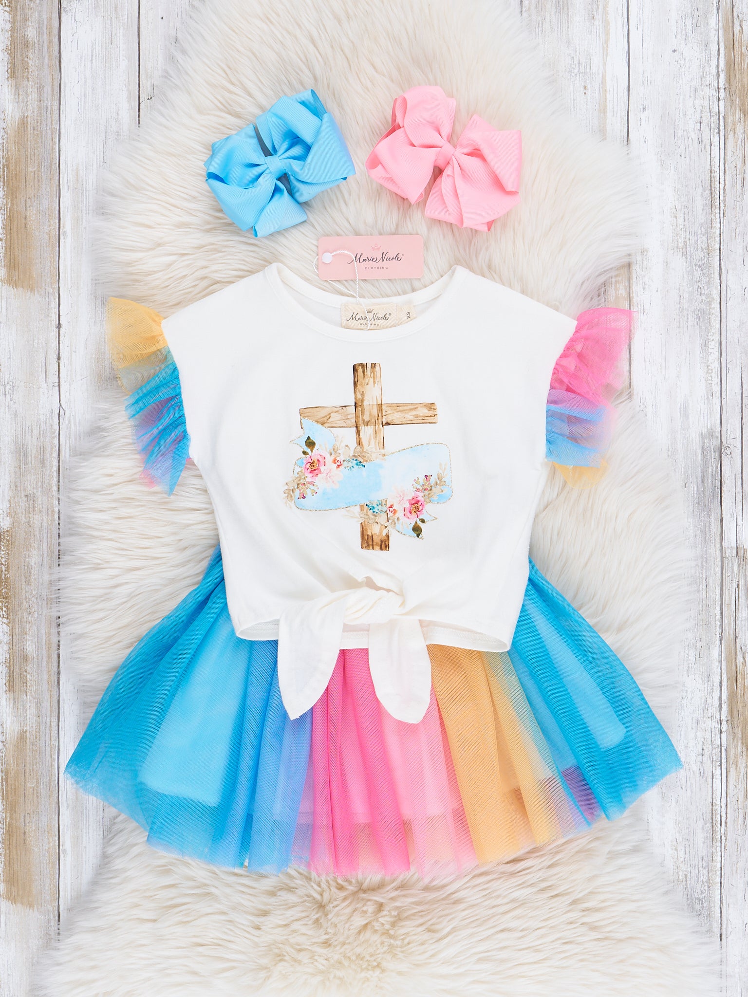 Cross Tie Tank & Tulle Skirt Outfit - Marie Nicole Clothing