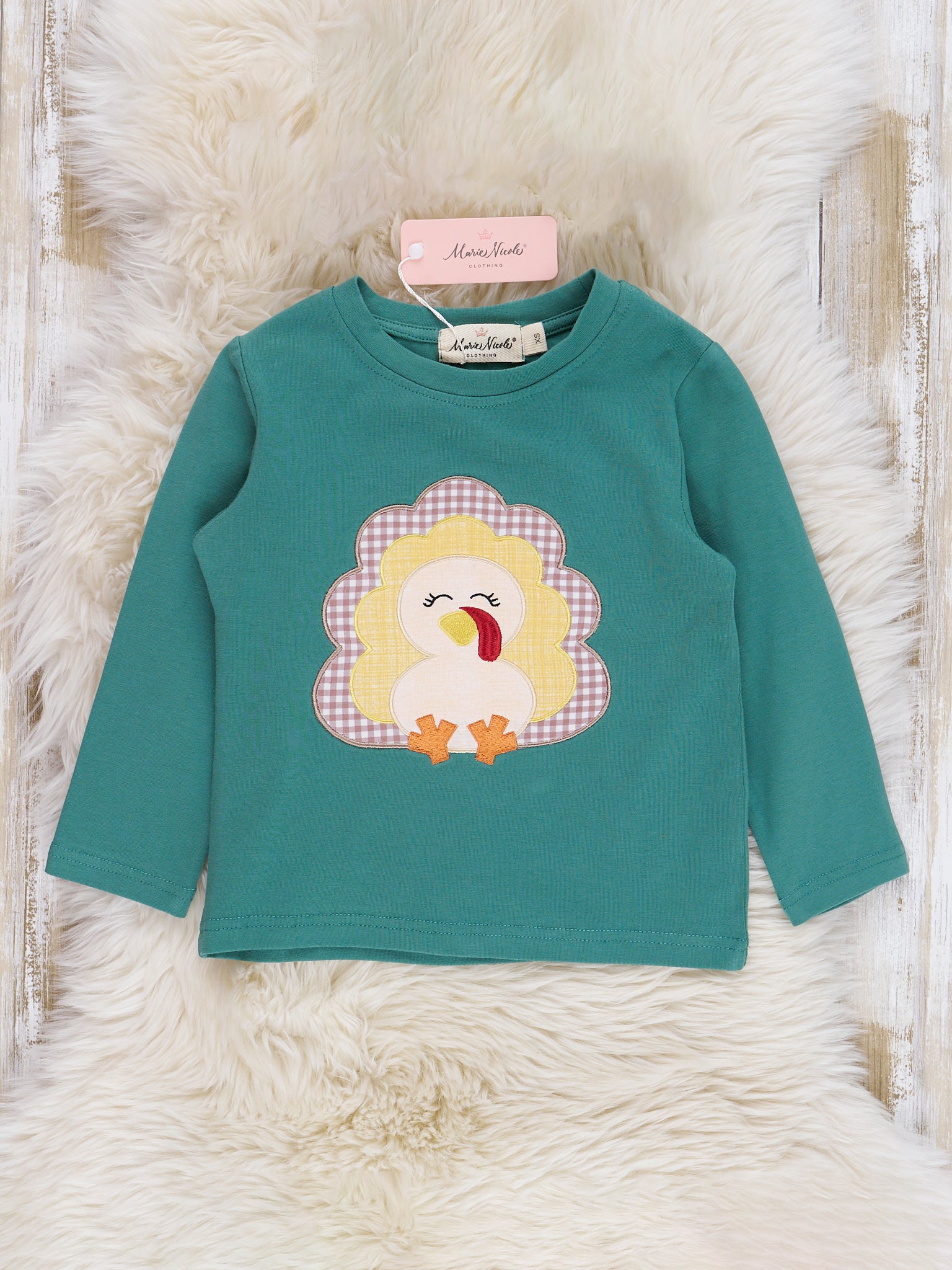 Deep Emerald Embroidered Turkey Top - Marie Nicole Clothing
