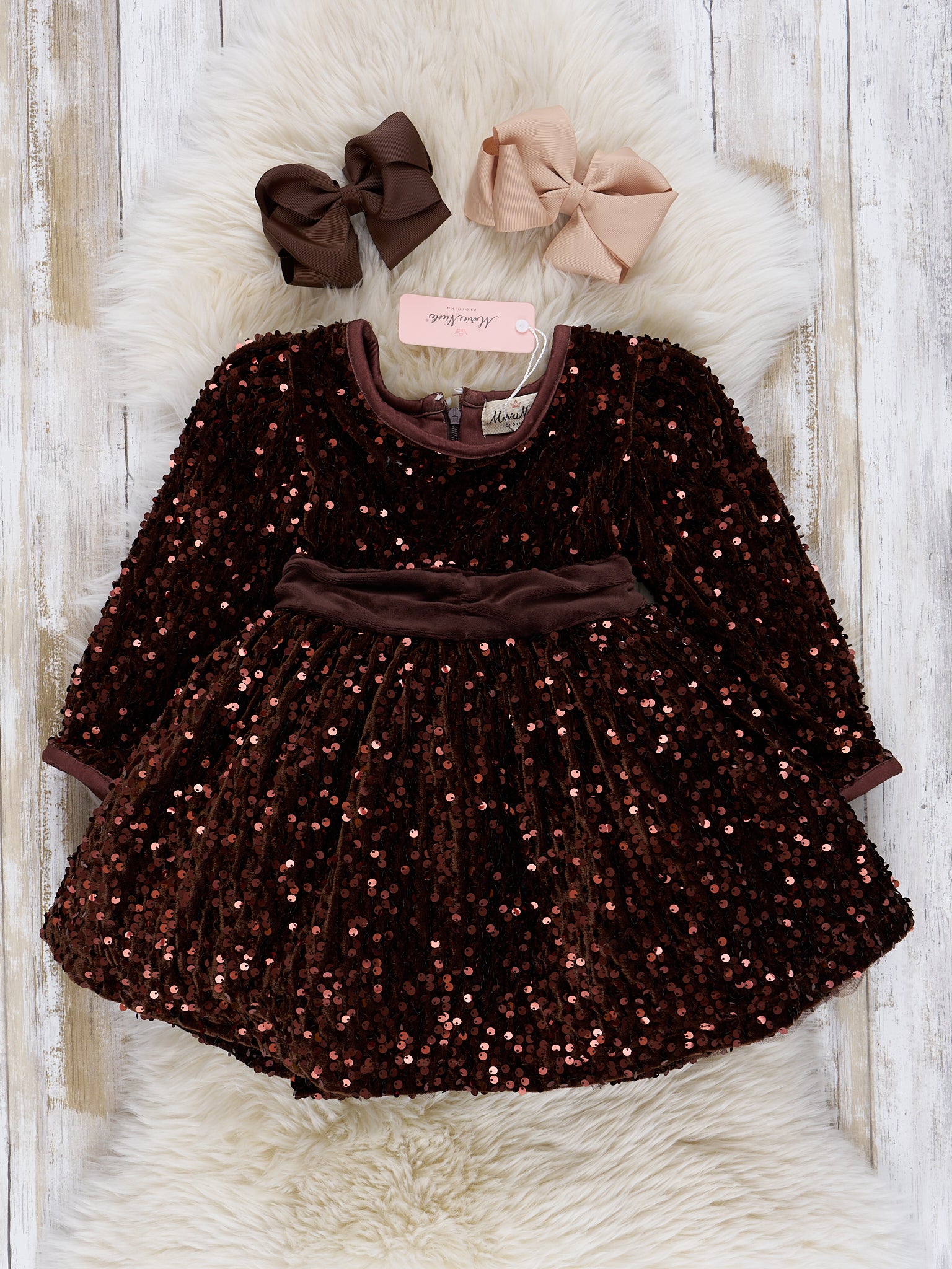 Autumn Sparkle Sequin Dress - Marie Nicole Clothing