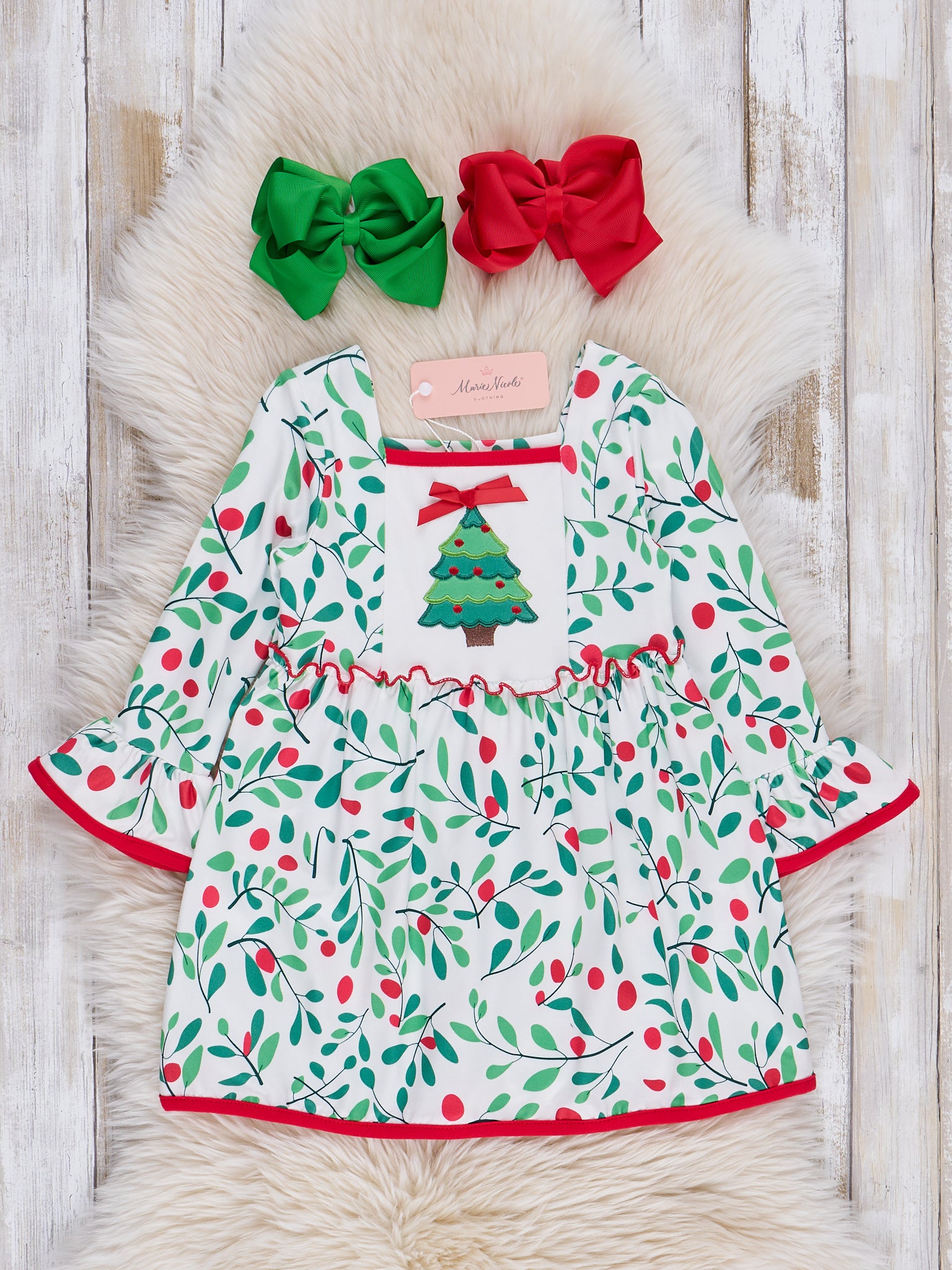 Christmas Berry Dress - Marie Nicole Clothing