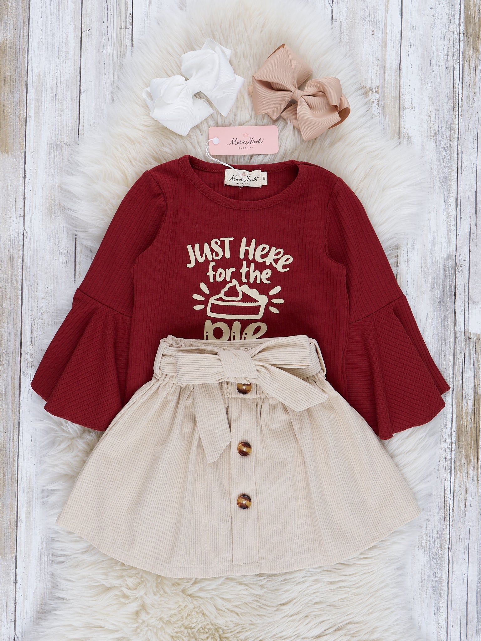 Ruby & Cream "Here for the Pie" Outfit - Marie Nicole Clothing