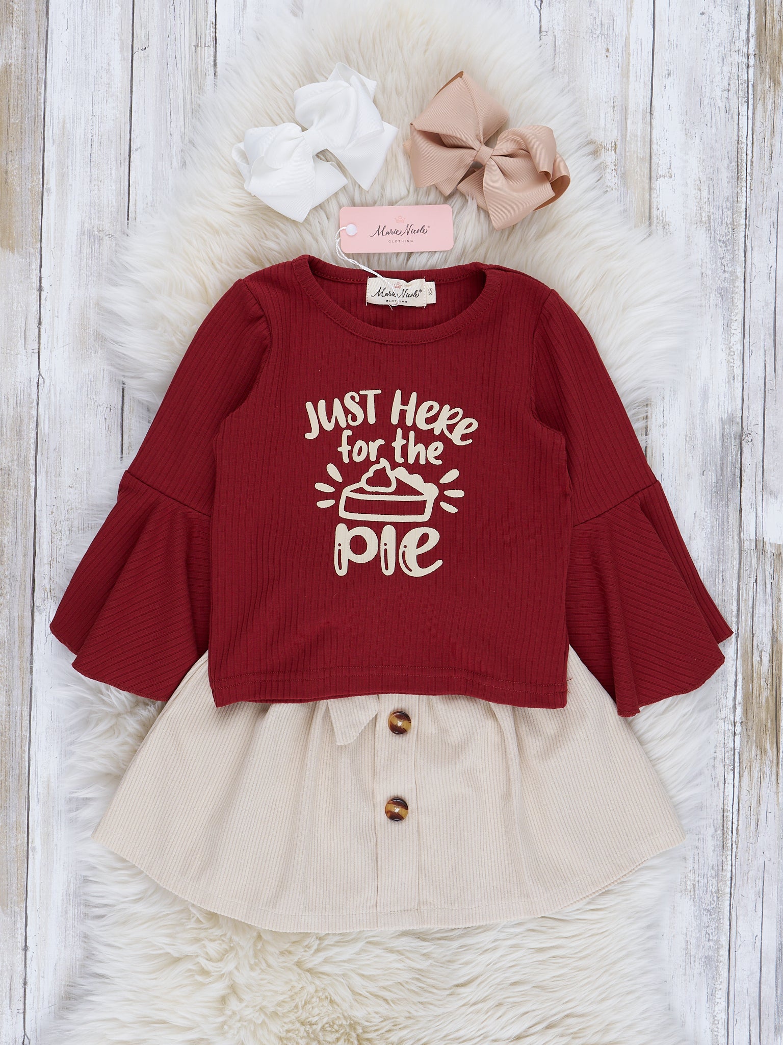 Ruby & Cream "Here for the Pie" Outfit - Marie Nicole Clothing