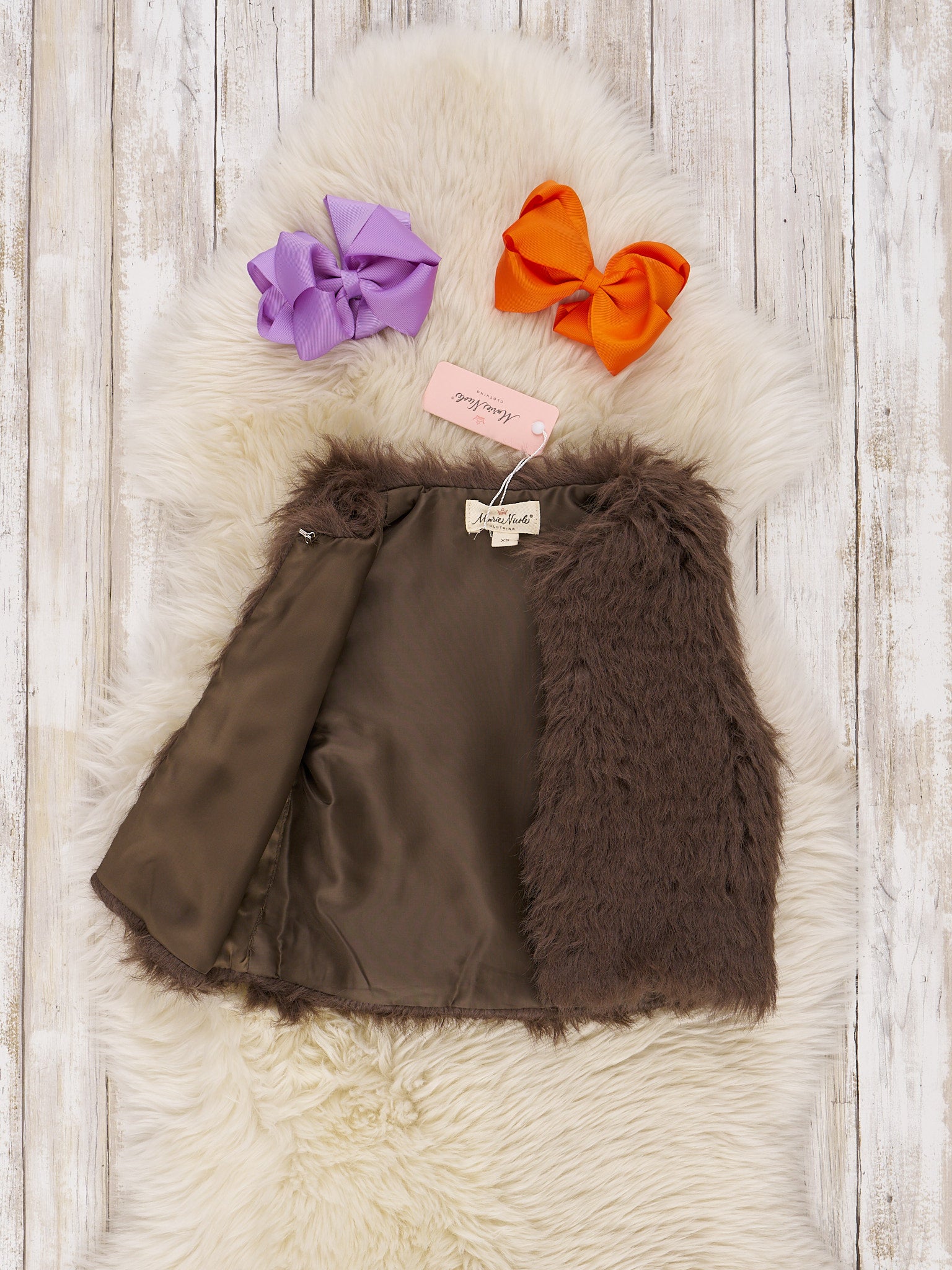 Orange & Brown Bell Sleeve Halloween Outfit - Marie Nicole Clothing