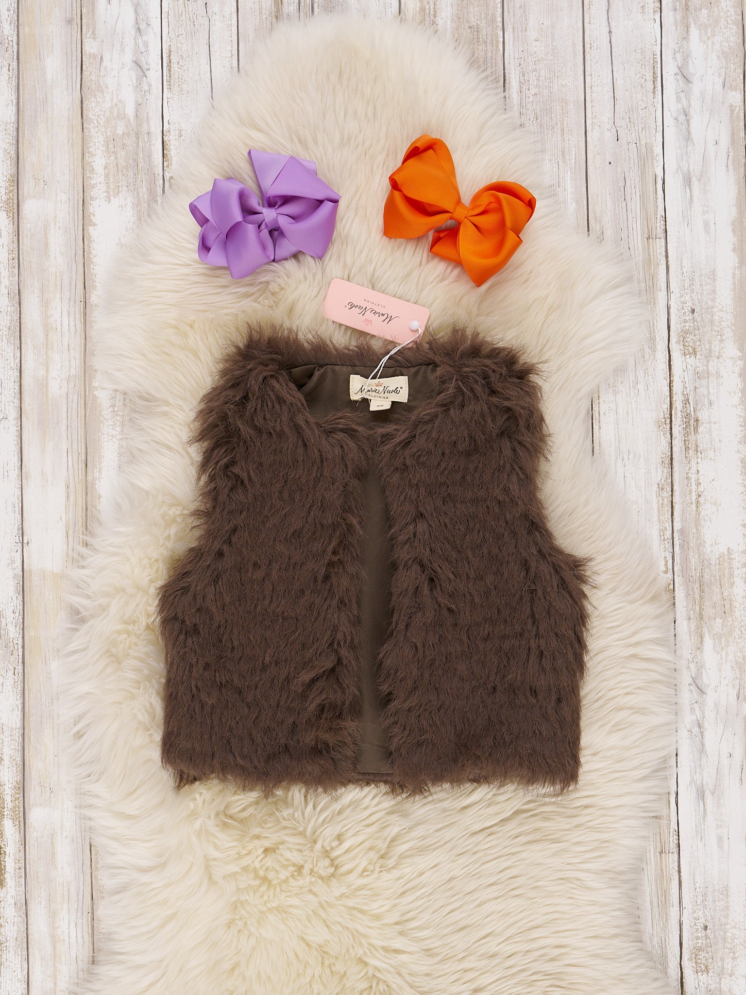 Orange & Brown Bell Sleeve Halloween Outfit - Marie Nicole Clothing