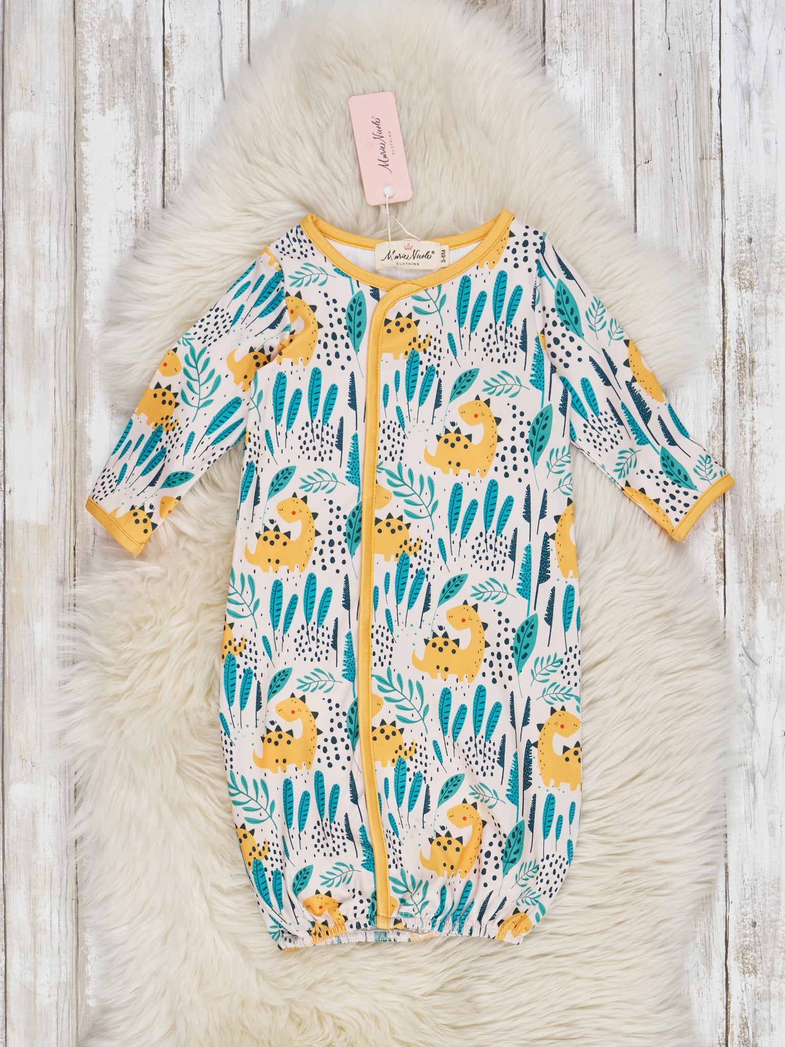 Dinosaur Friends Sleep Gowns - Marie Nicole Clothing
