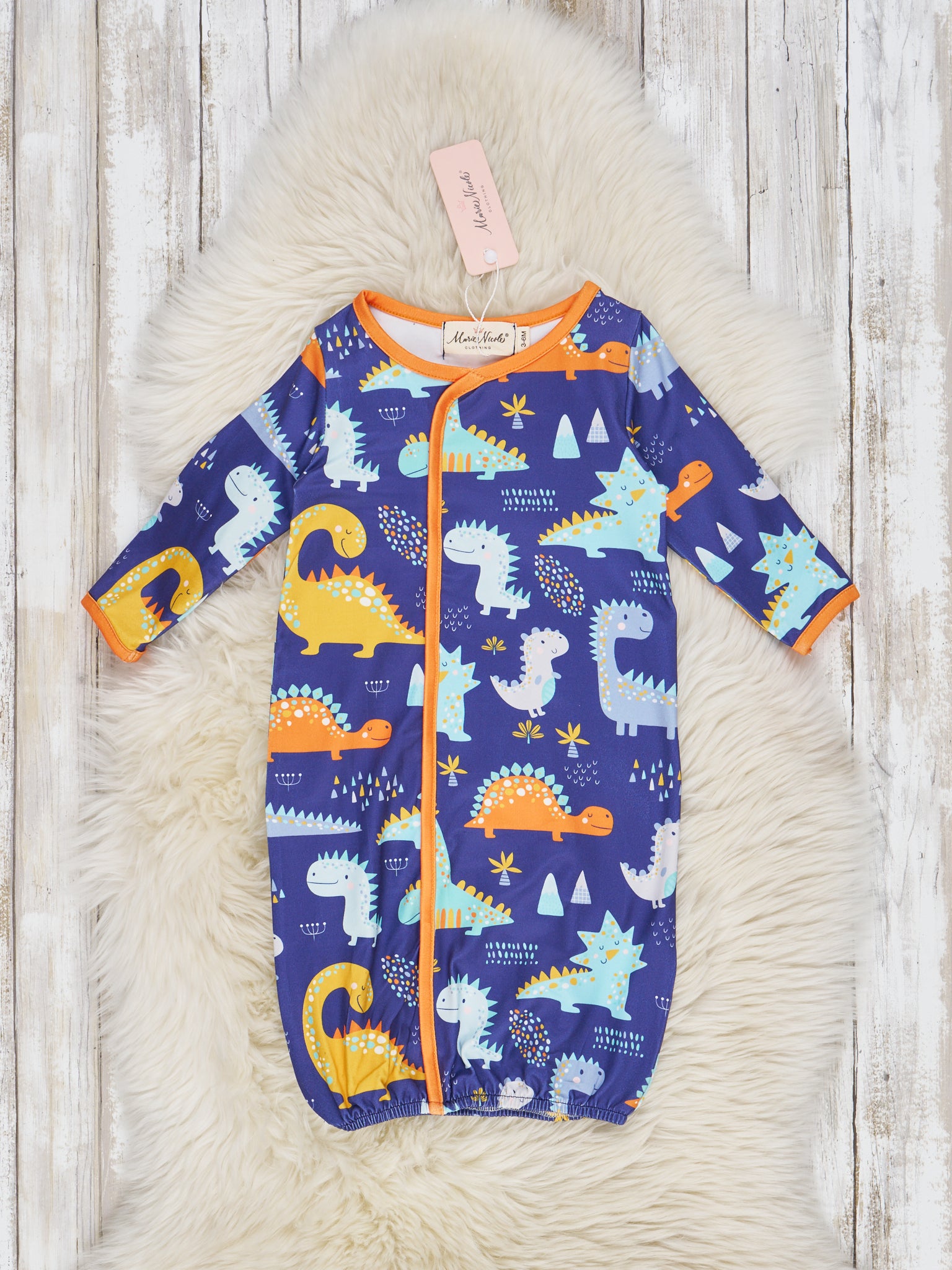 Dinosaur Friends Sleep Gowns - Marie Nicole Clothing
