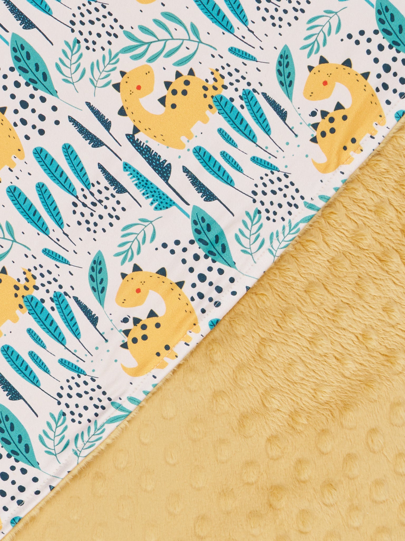 Dinosaur Friends Minky Blanket - Marie Nicole Clothing