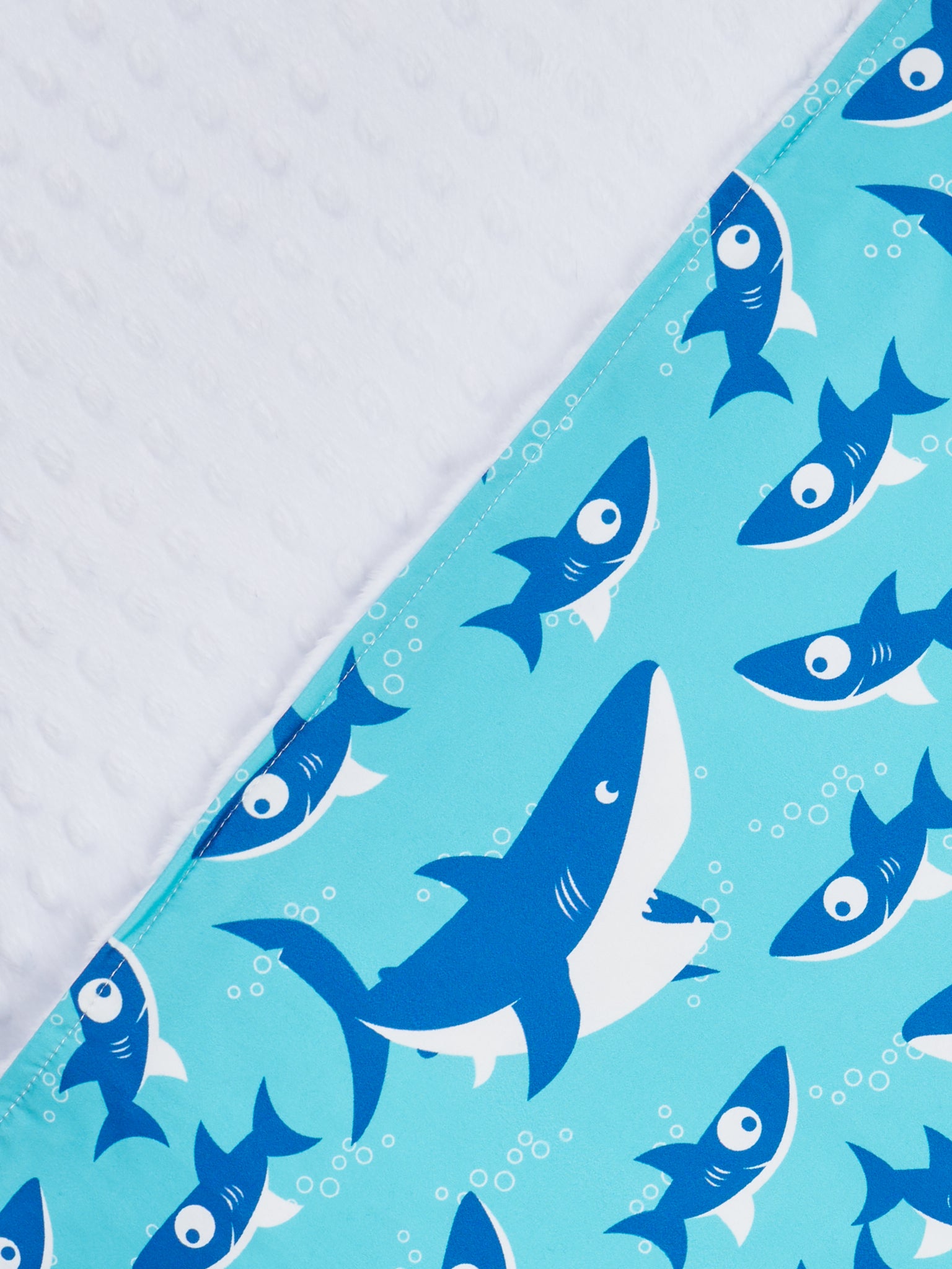 Blue Allover Print Minky Blankets - Marie Nicole Clothing