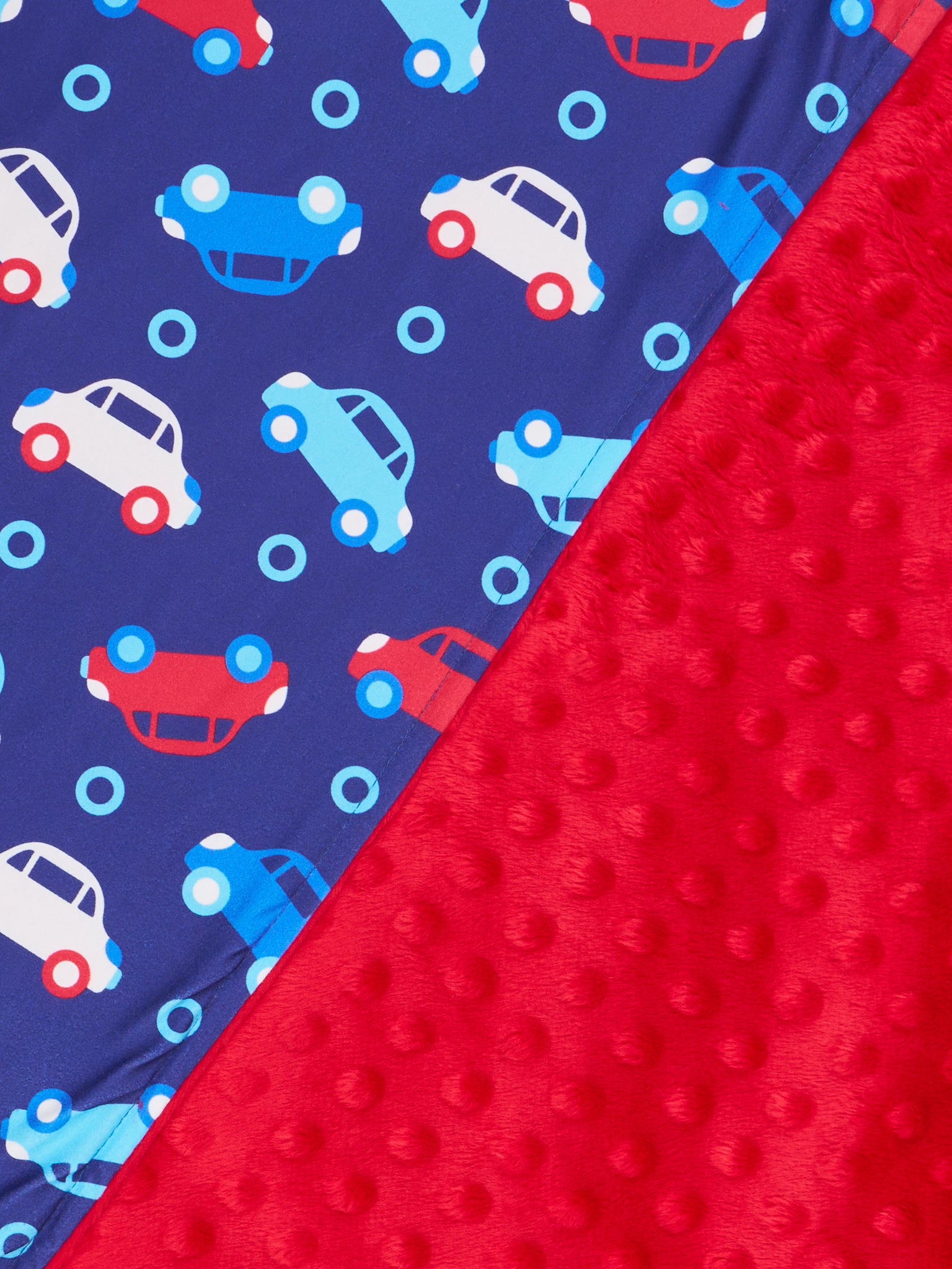 Blue Allover Print Minky Blankets - Marie Nicole Clothing