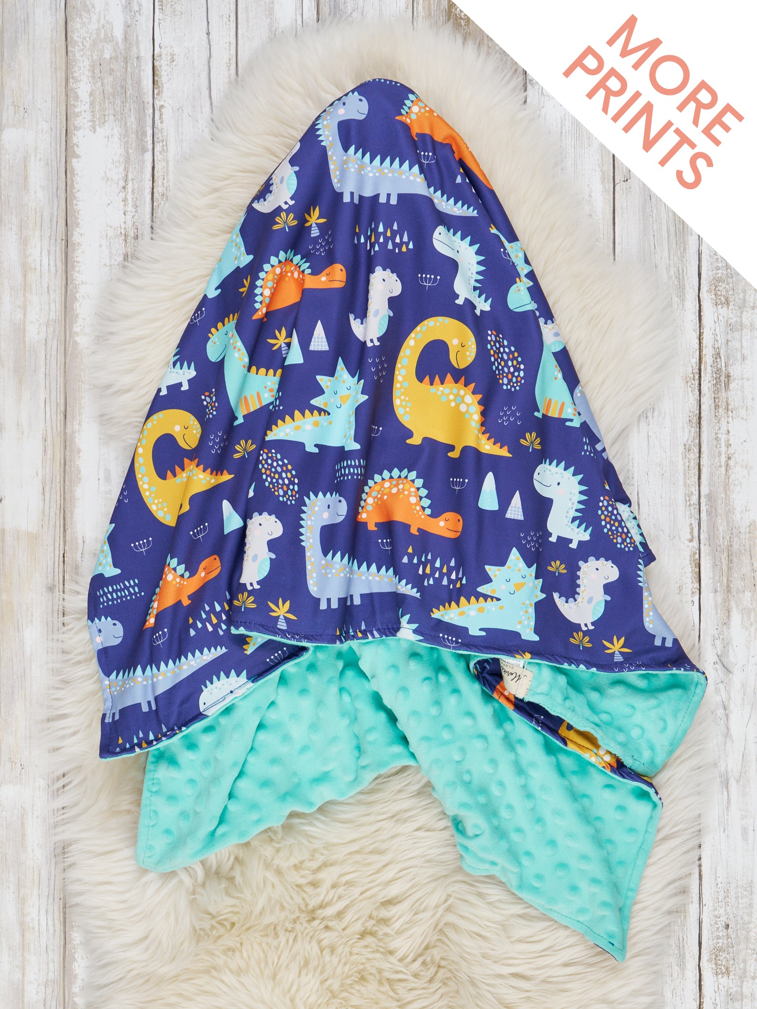 Dinosaur Friends Minky Blanket - Marie Nicole Clothing