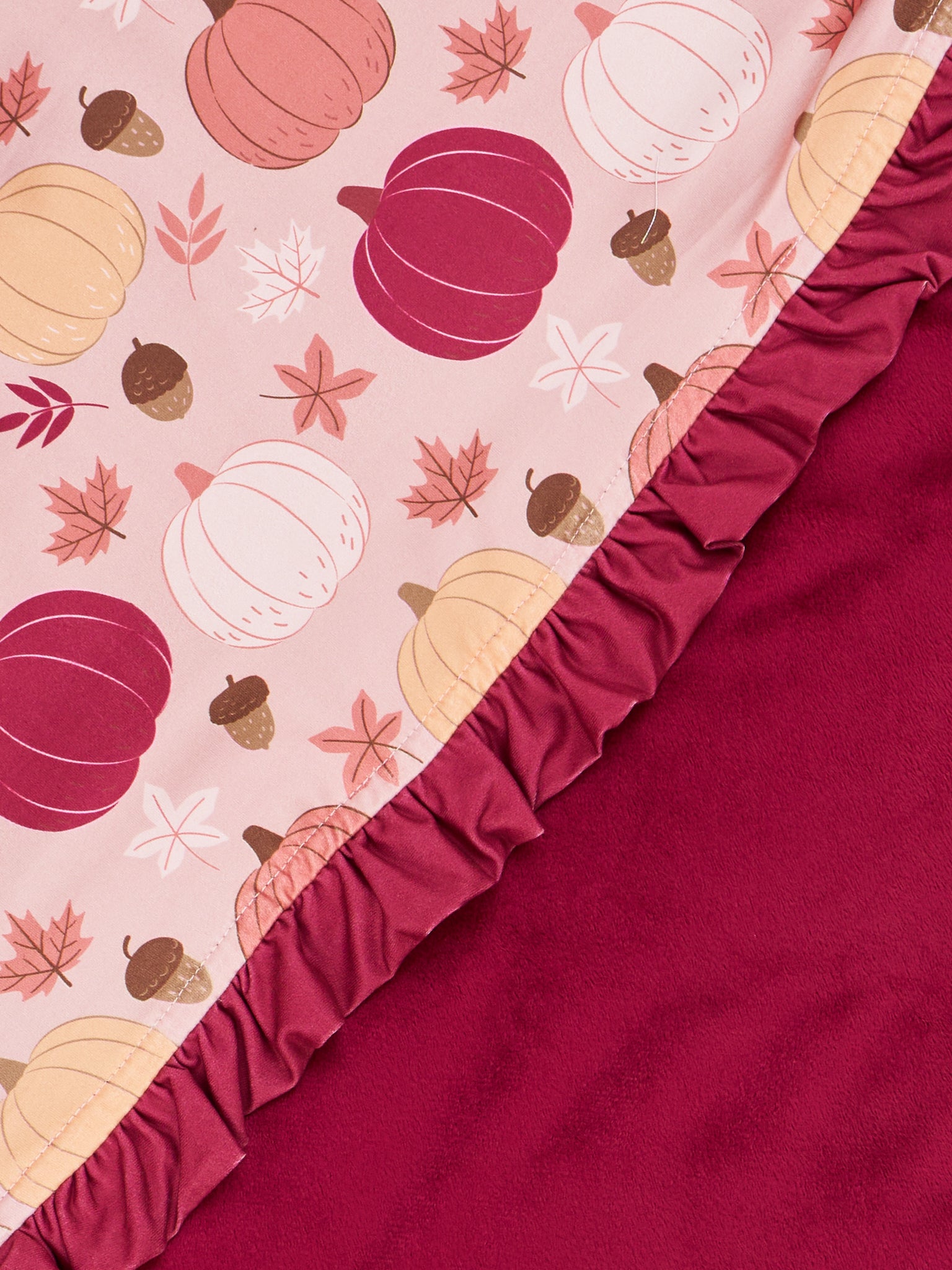 Mulberry Pumpkin Garden Minky Blanket - Marie Nicole Clothing