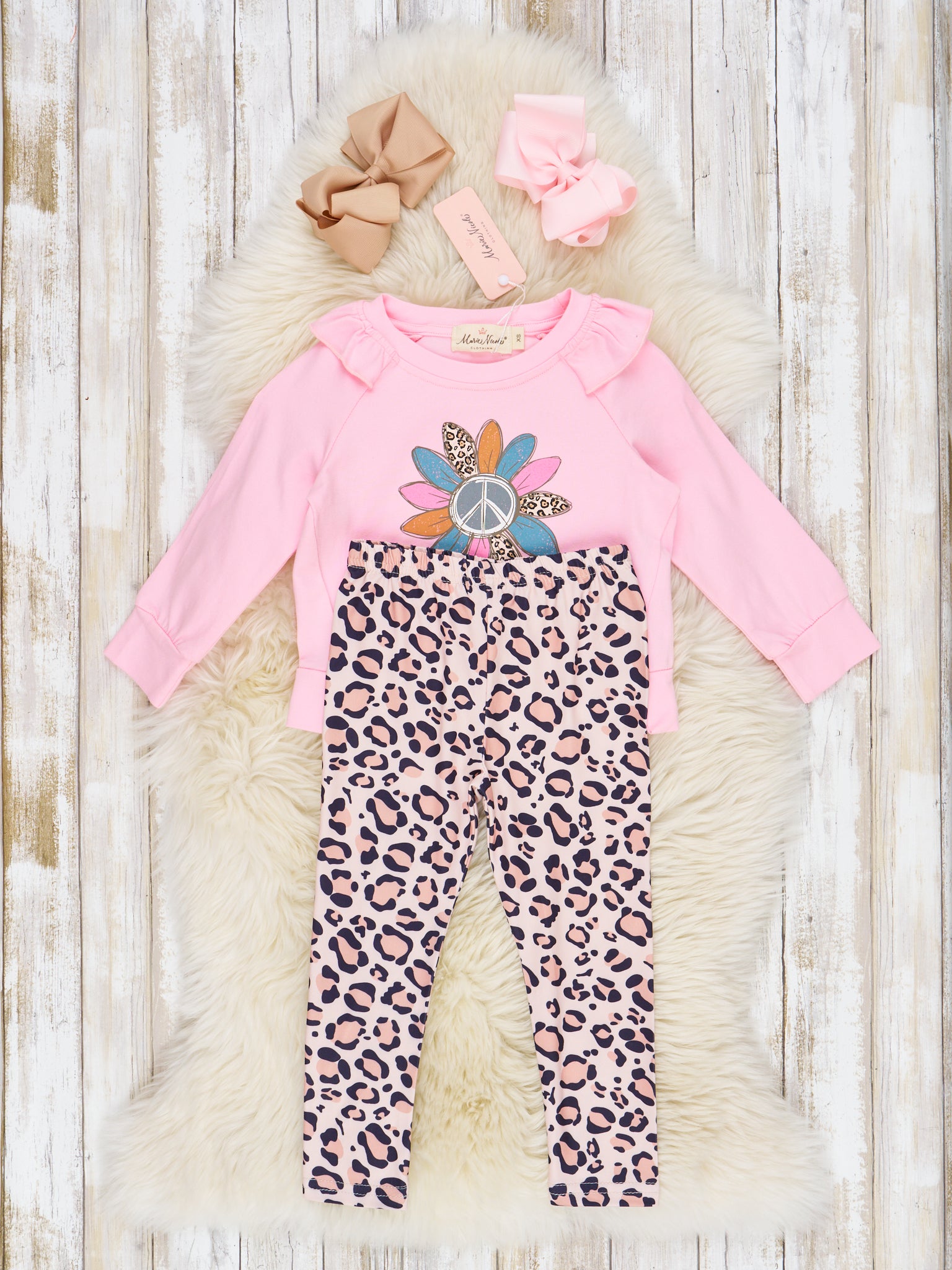 Pink & Leopard Hippie Soul Outfit - Marie Nicole Clothing