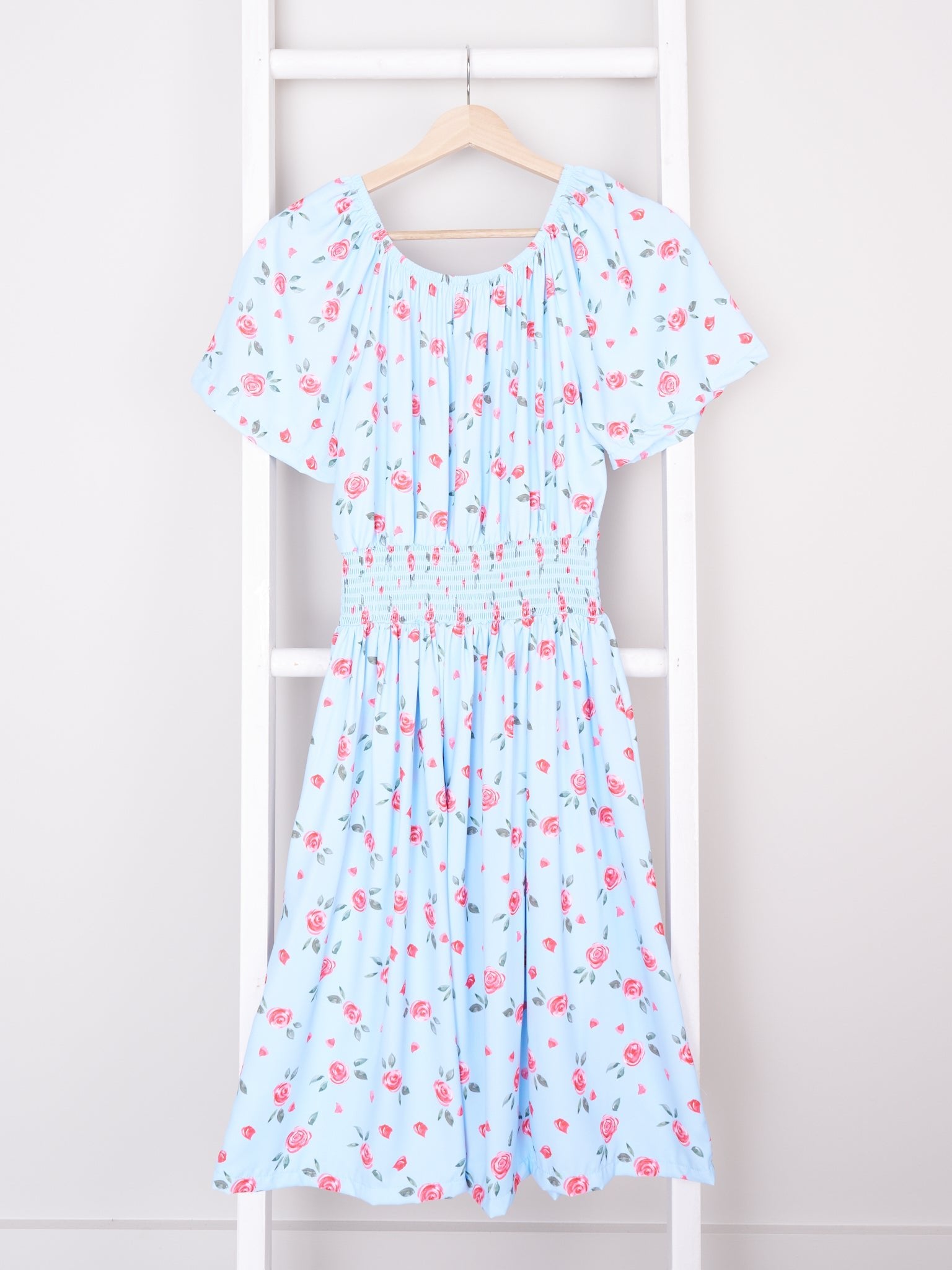 Mom & Me Smocked Rose Dress - Marie Nicole Clothing