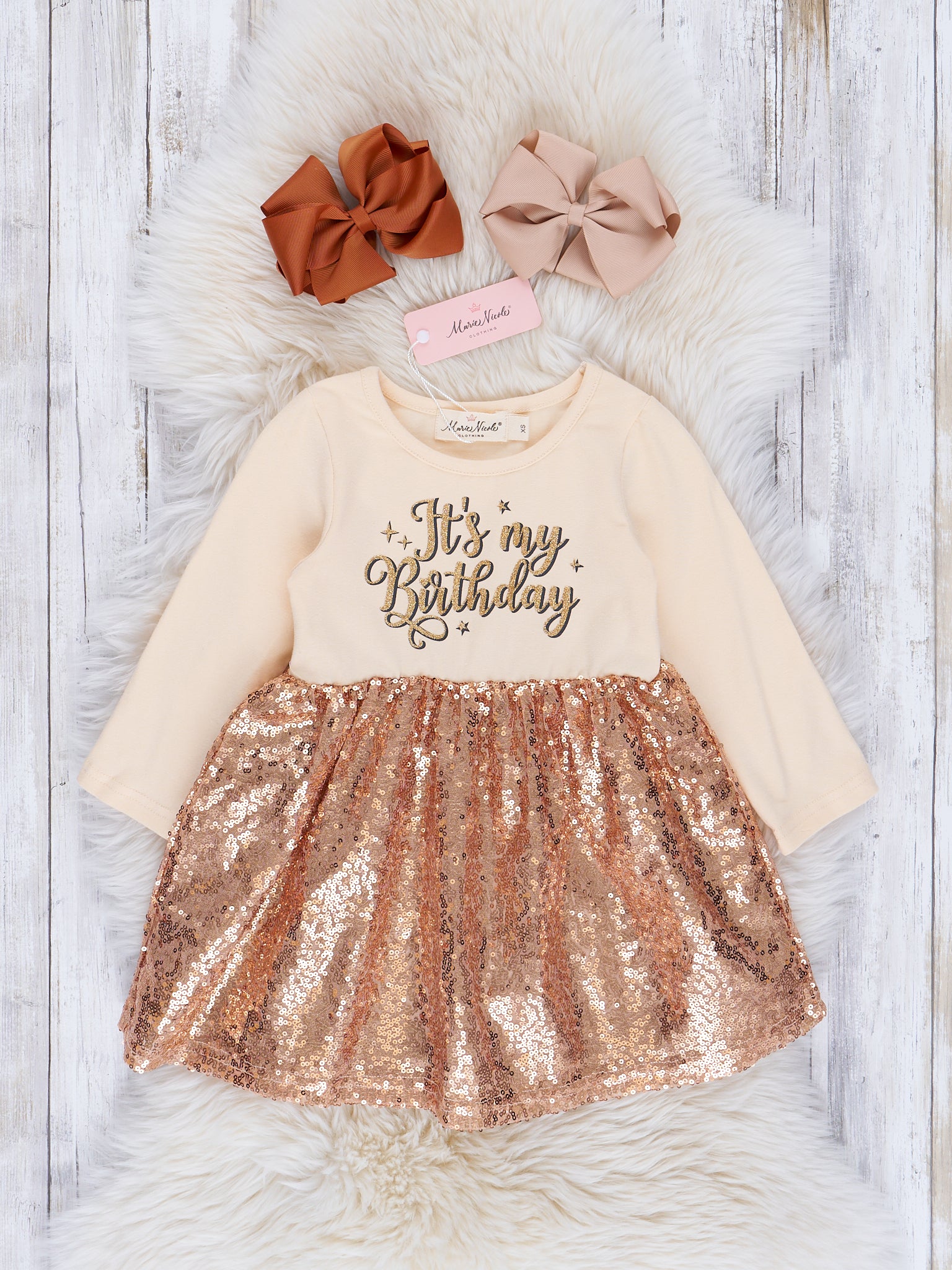 “It's My Birthday" Sequin Dress - Marie Nicole Clothing