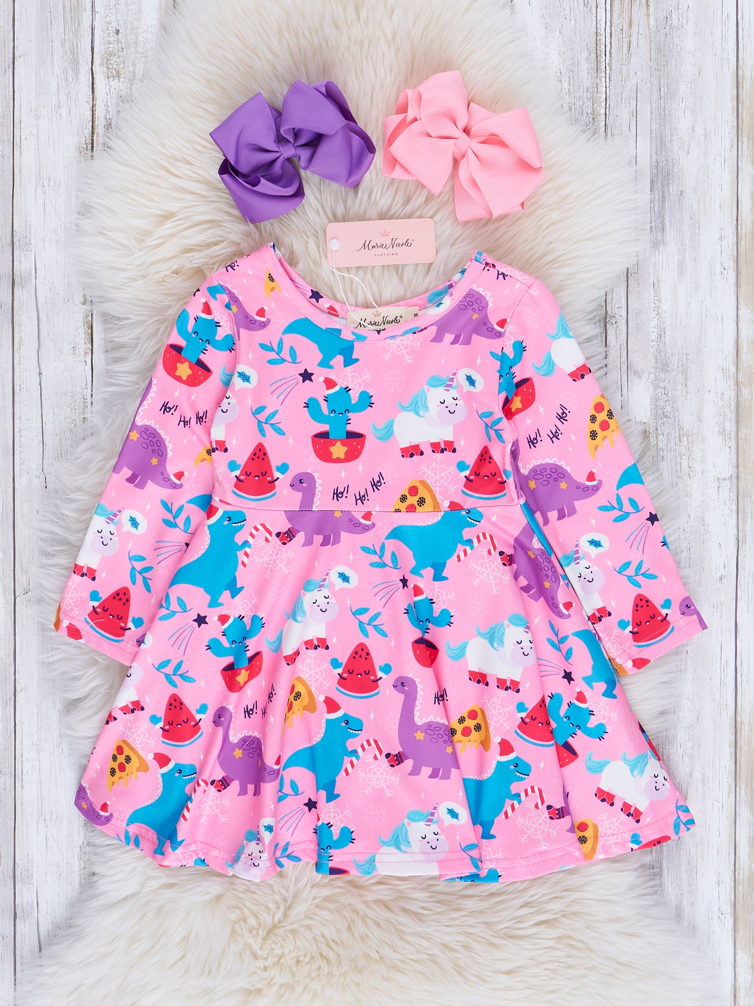 Christmas Wishes Swing Dress - Marie Nicole Clothing