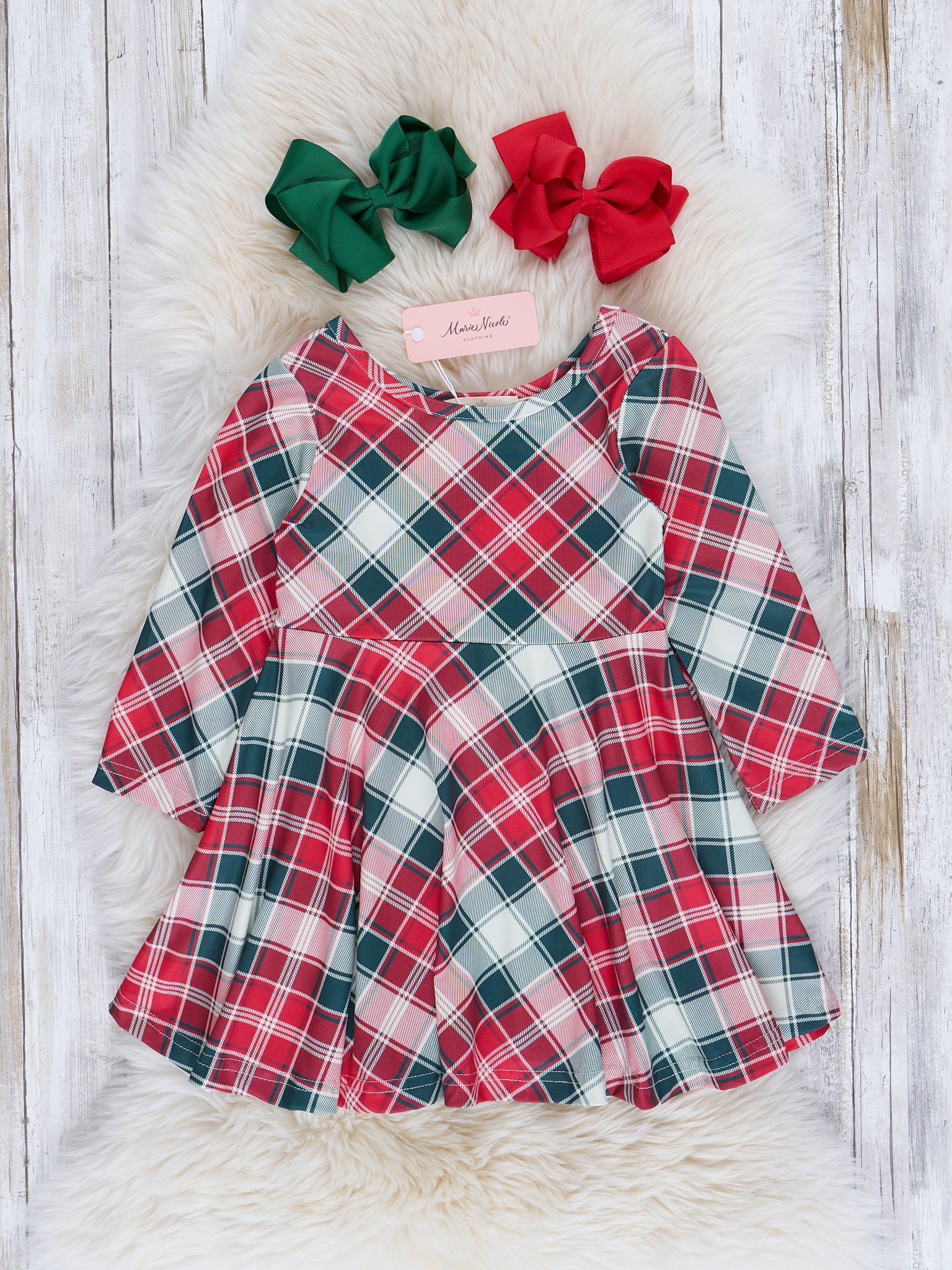 Christmas Wishes Swing Dress - Marie Nicole Clothing