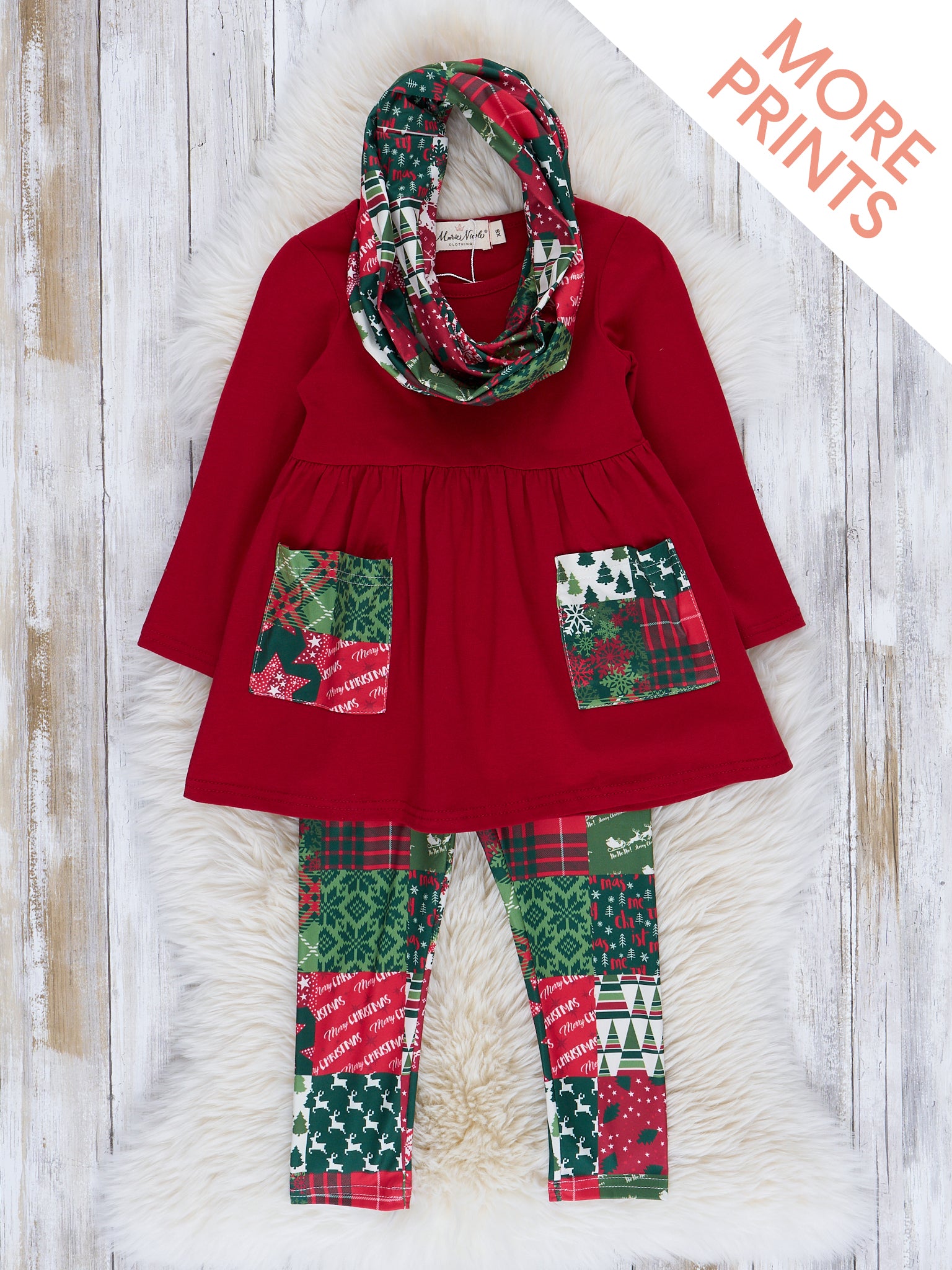 Winter Wonderland Outfit w/ Scarf - Marie Nicole Clothing