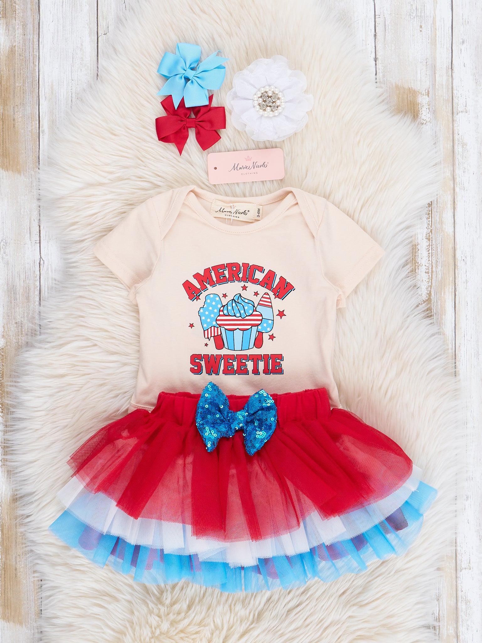 American Sweetie Tulle Outfit w/ Skirt - Marie Nicole Clothing